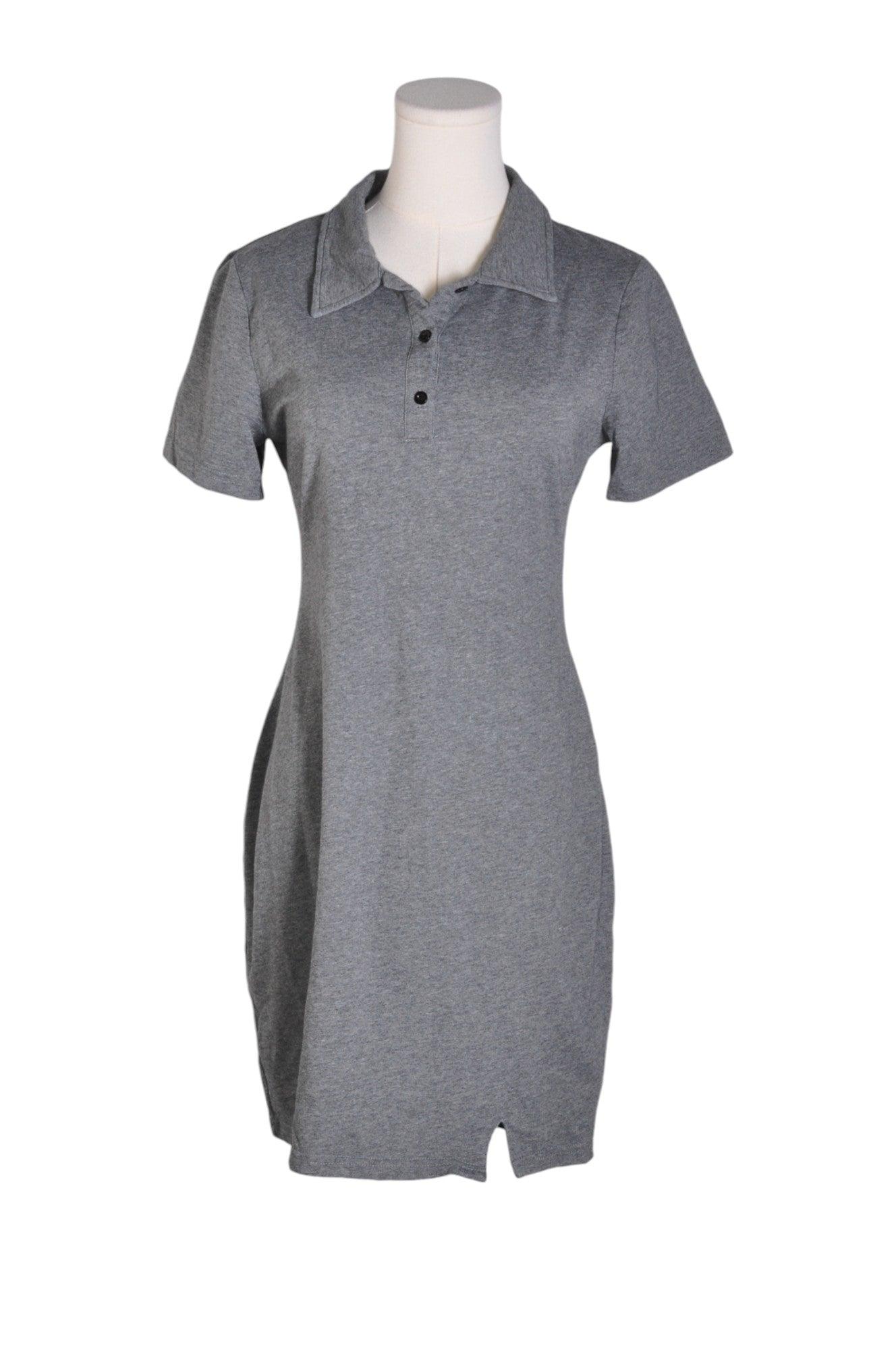 Stylish DAISY Women's Gray Regular-Fit Shirt Dress - Size L