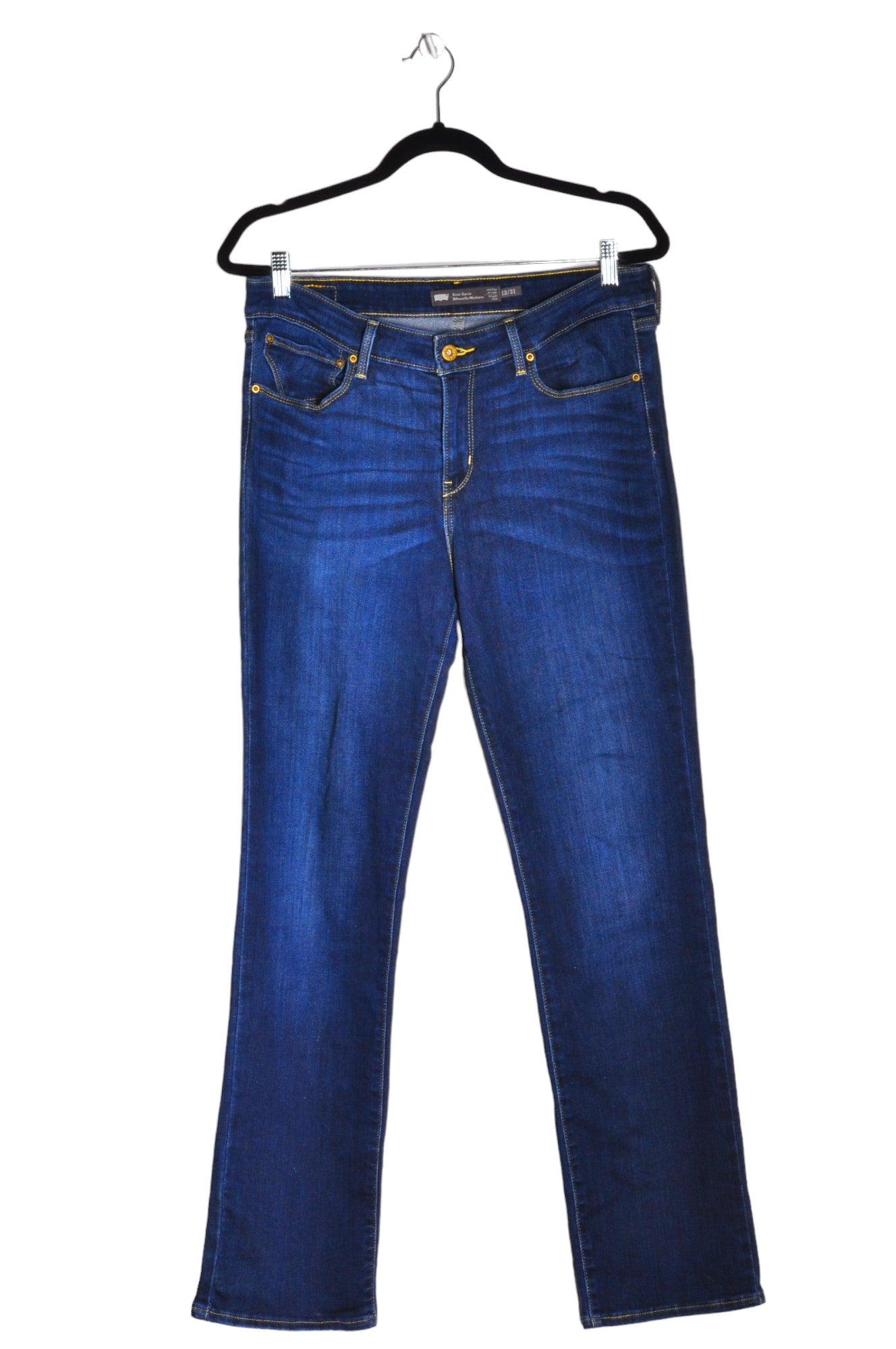 LEVI'S Second Hand Women's Regular Fit Blue Straight-Legged Jeans - Size 31x32