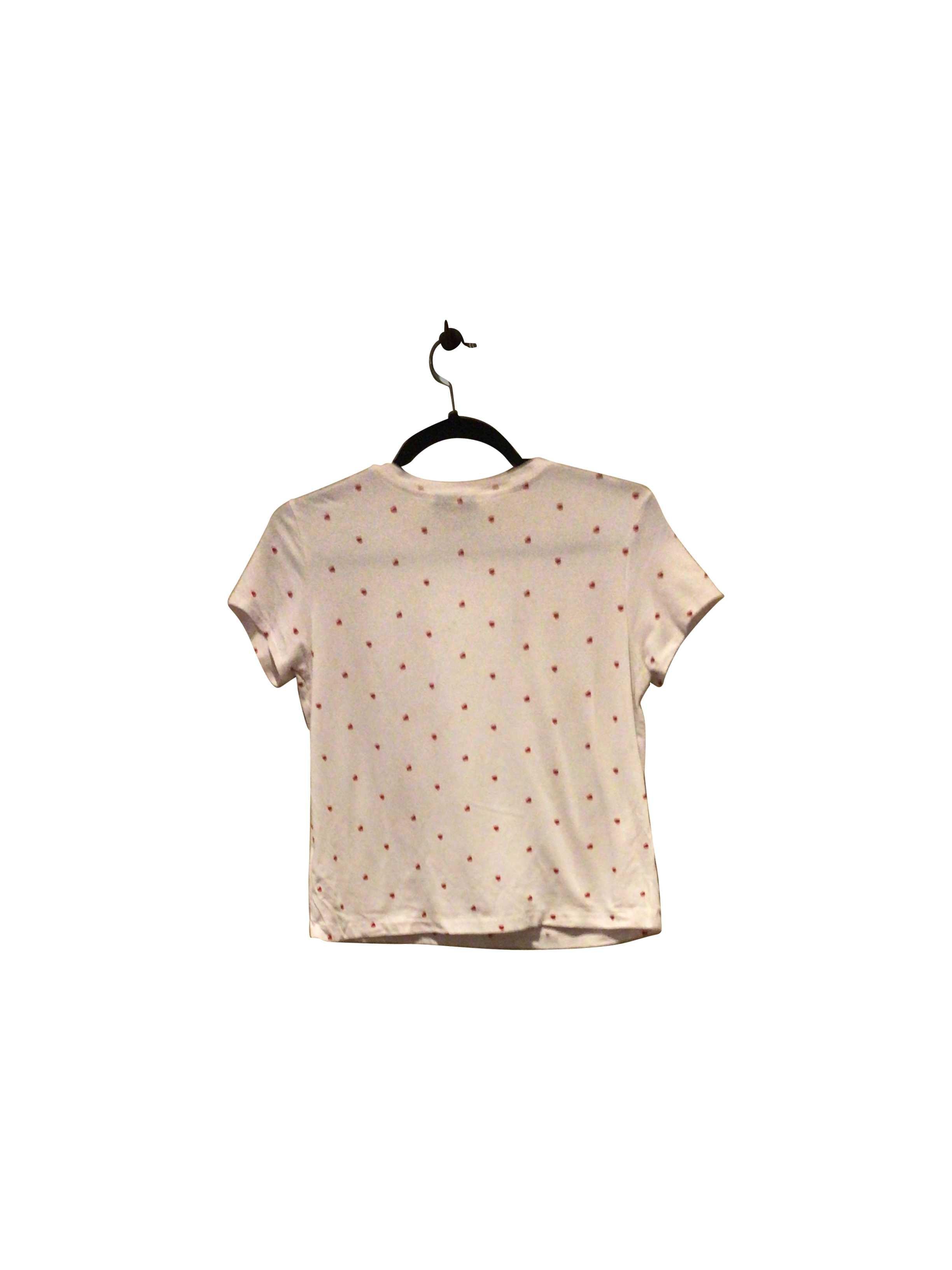 CYNTHIA ROWLEY Stylish Regular Fit White T-shirt - Size S