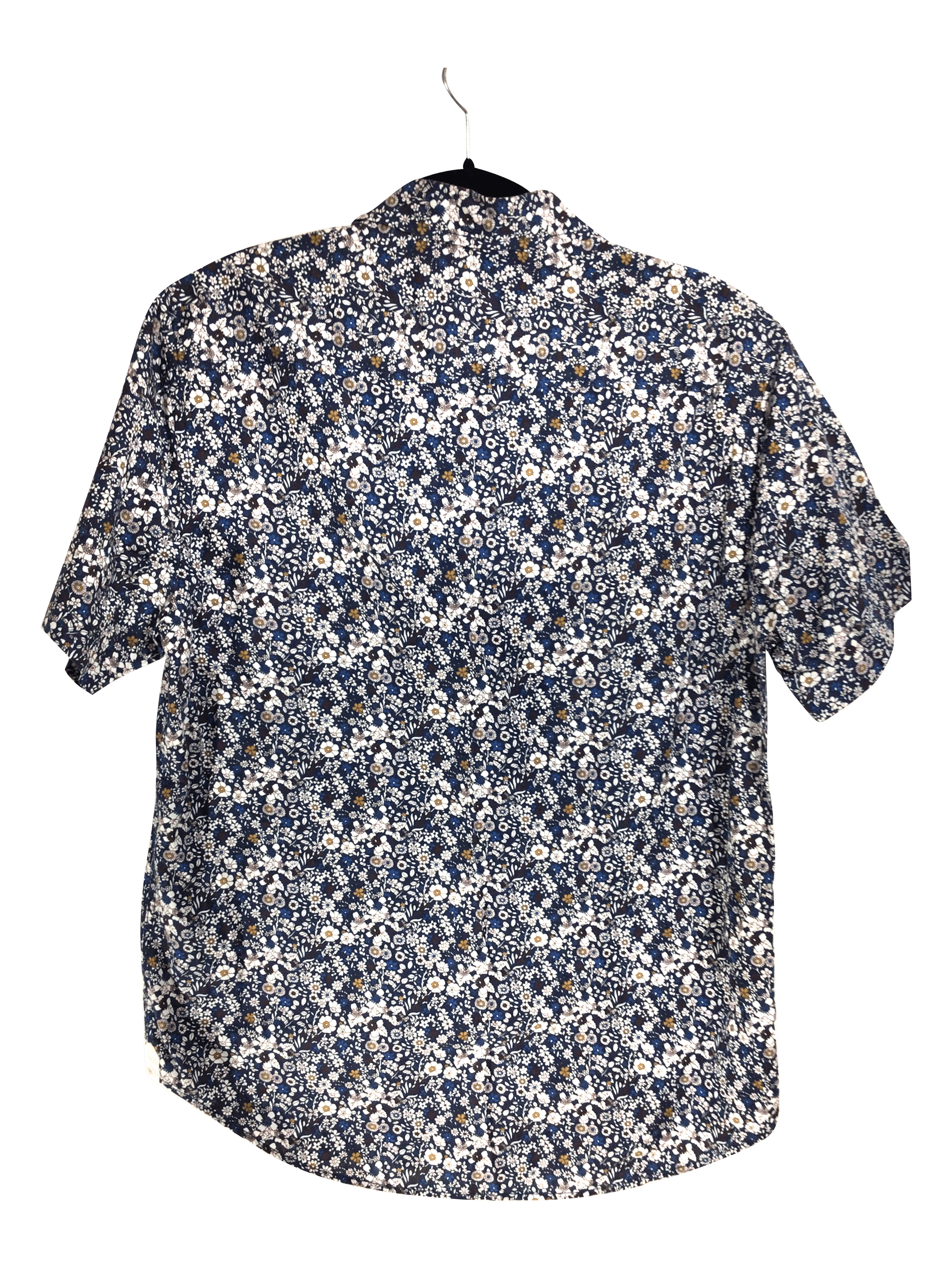 BARQUE Stylish Women's Blue Regular Fit Button - Down Tops - Size L