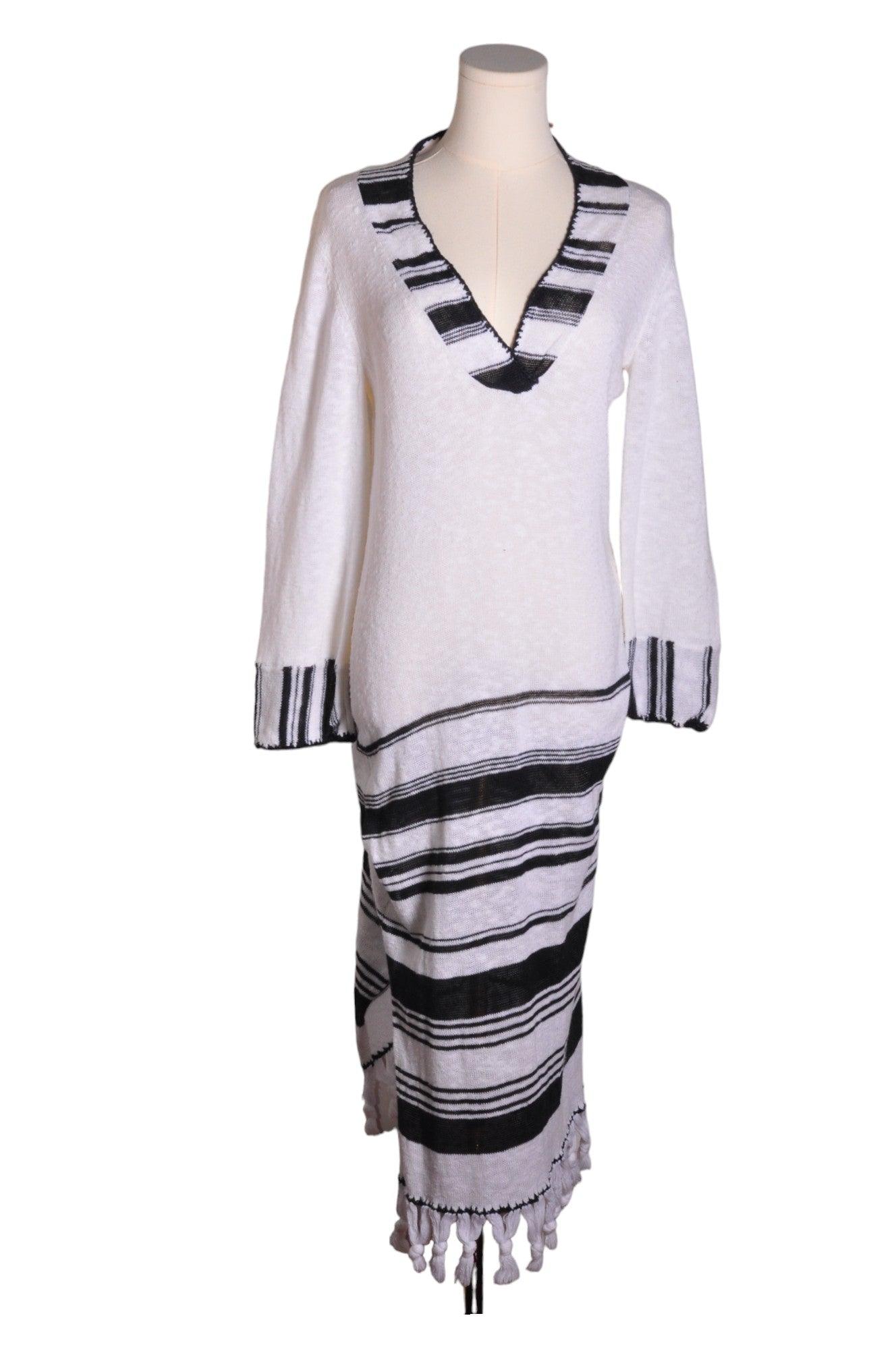 CALYPSO Stylish Women's White Regular-Fit Maxi Dress - Size 1