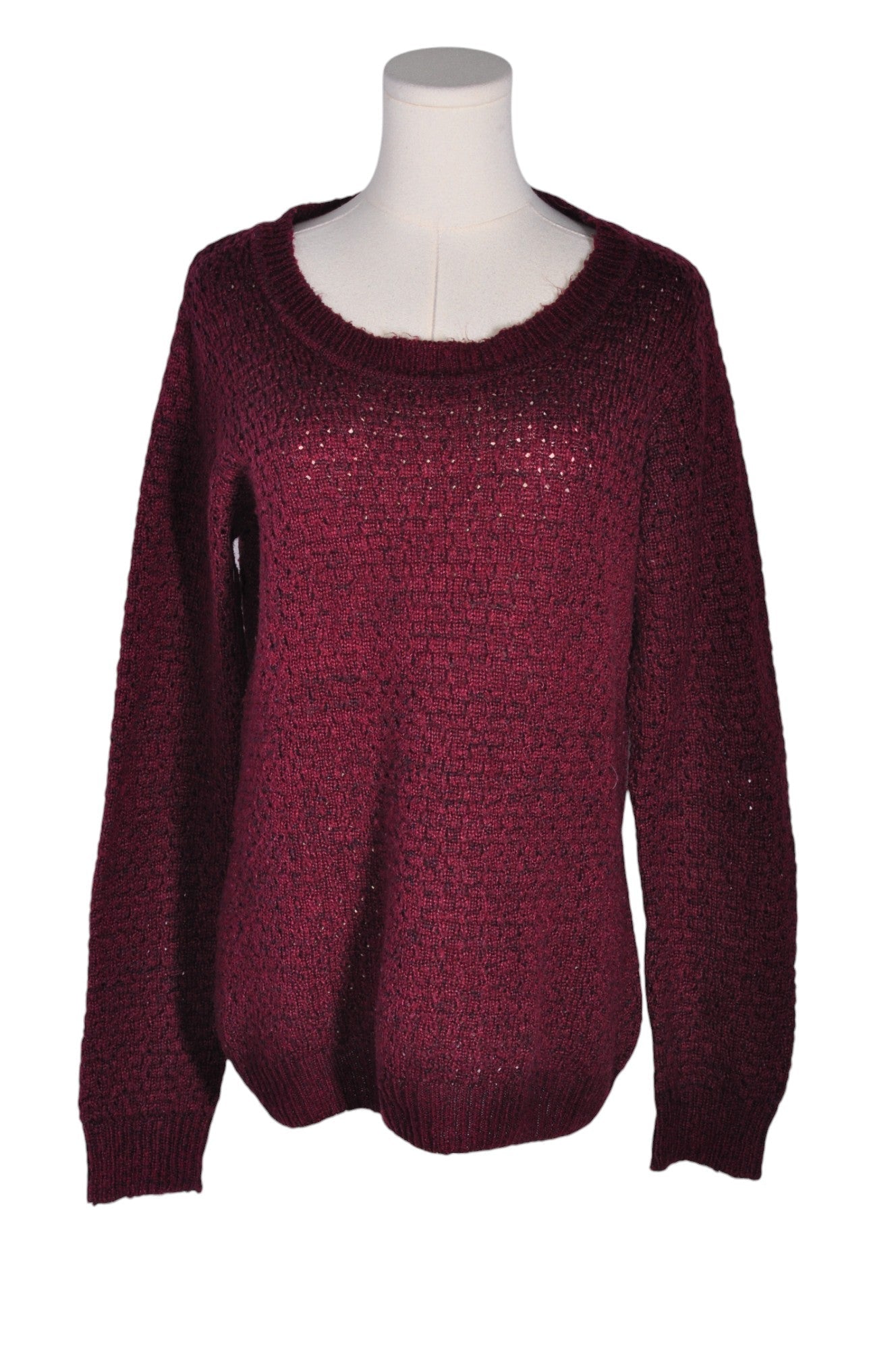 ICHI Stylish Purple Regular Fit Women's Sweater - Size M