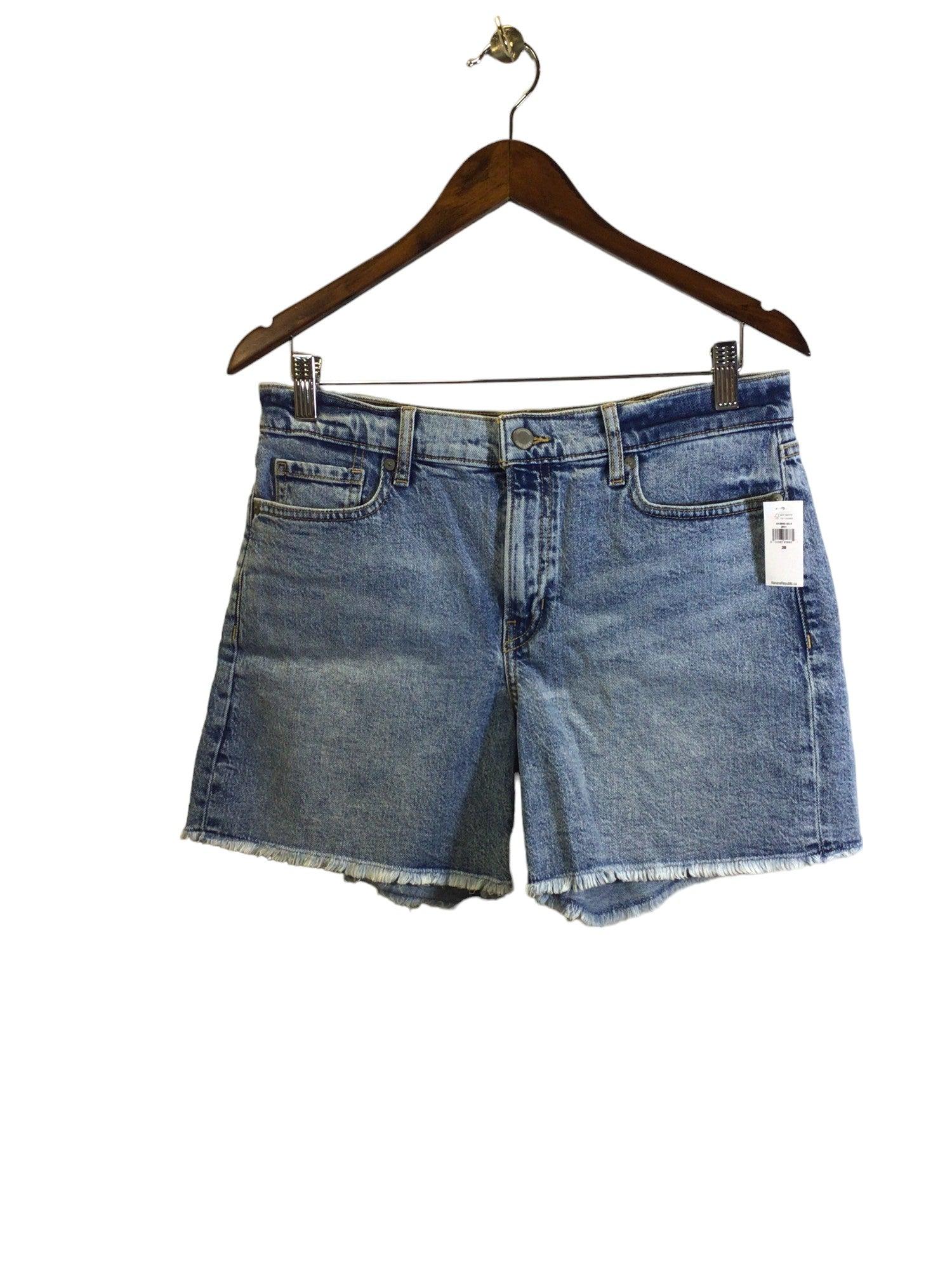 Stylish BANANA REPUBLIC Women's Blue Regular Fit Denim Shorts - Size 28