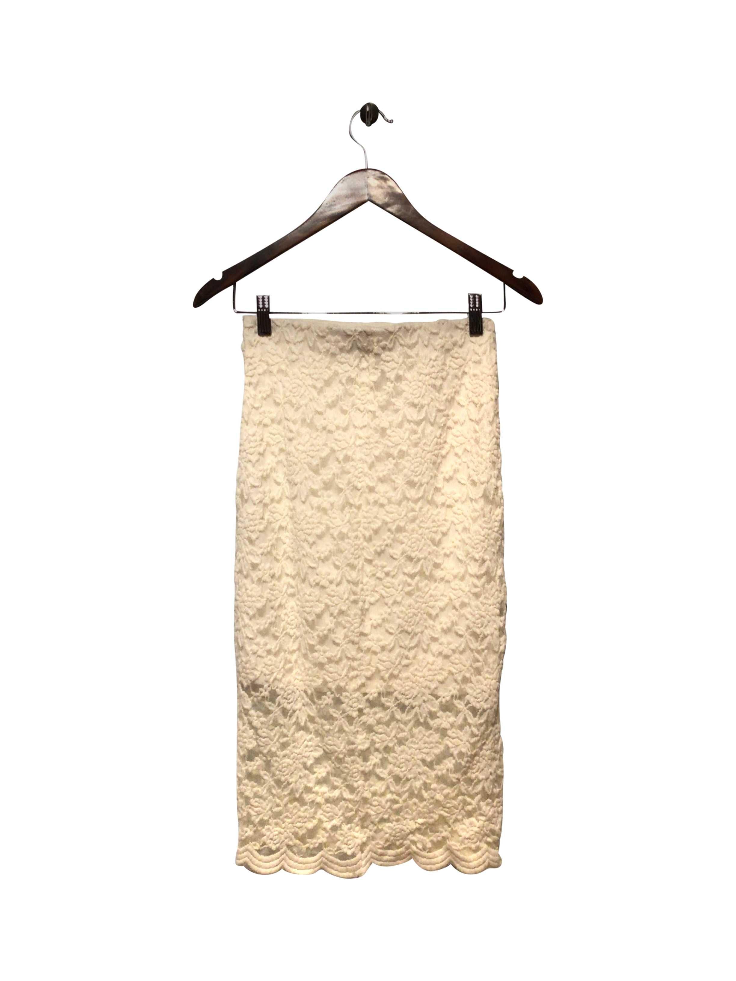 FOREVER 21 Stylish Fitted White Skirt - Size S