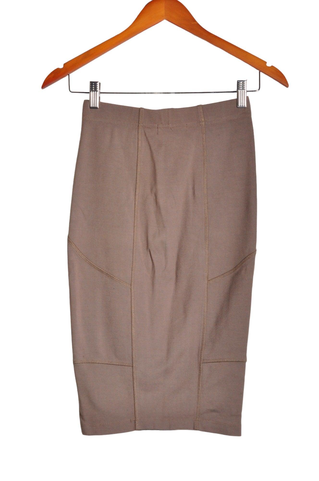 COSTA BLANCA Stylish Beige Women's Regular Fit Pencil Skirt - Size XS