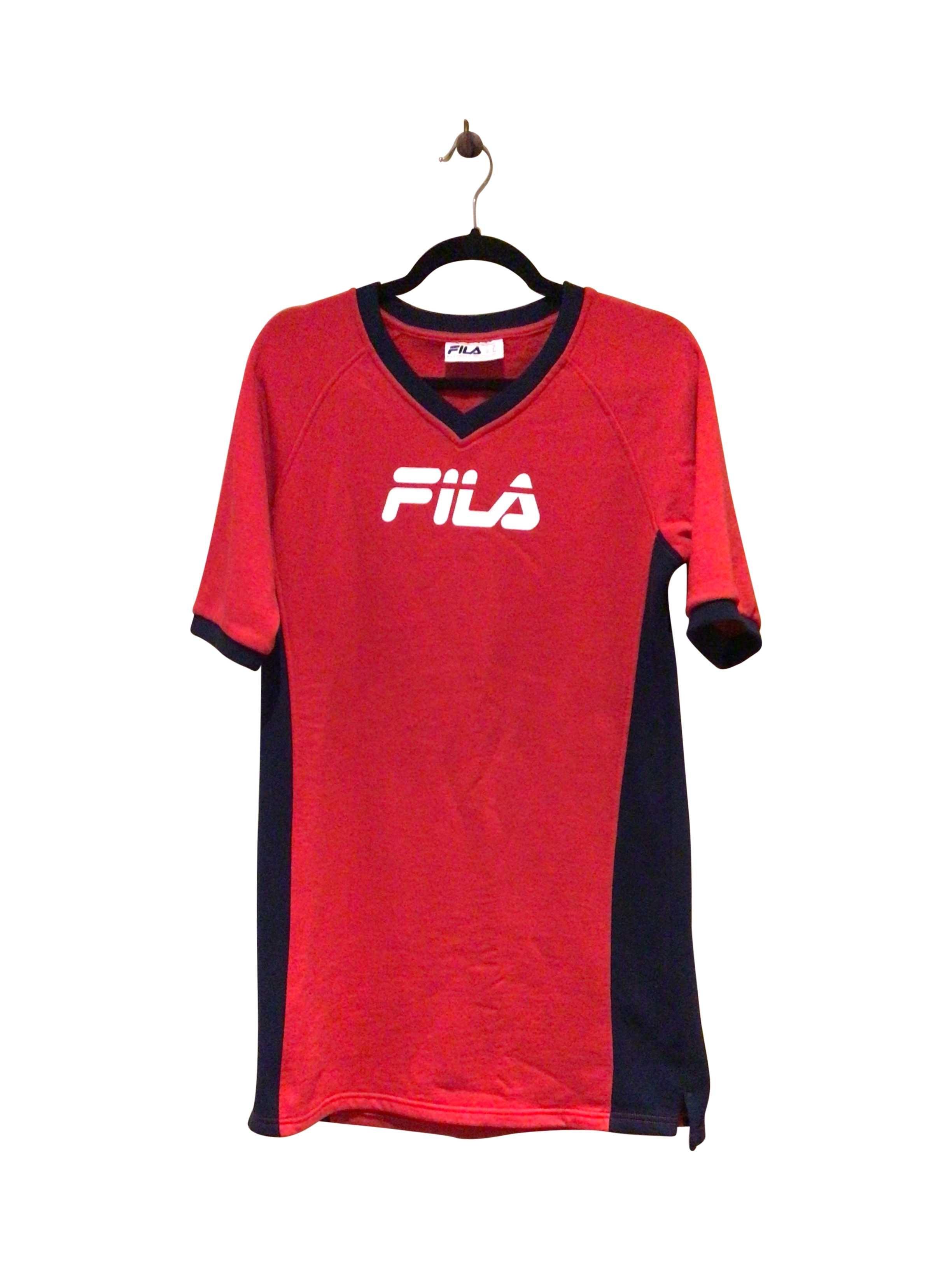 FILA Stylish Regular Fit Red Midi Dress - Size S