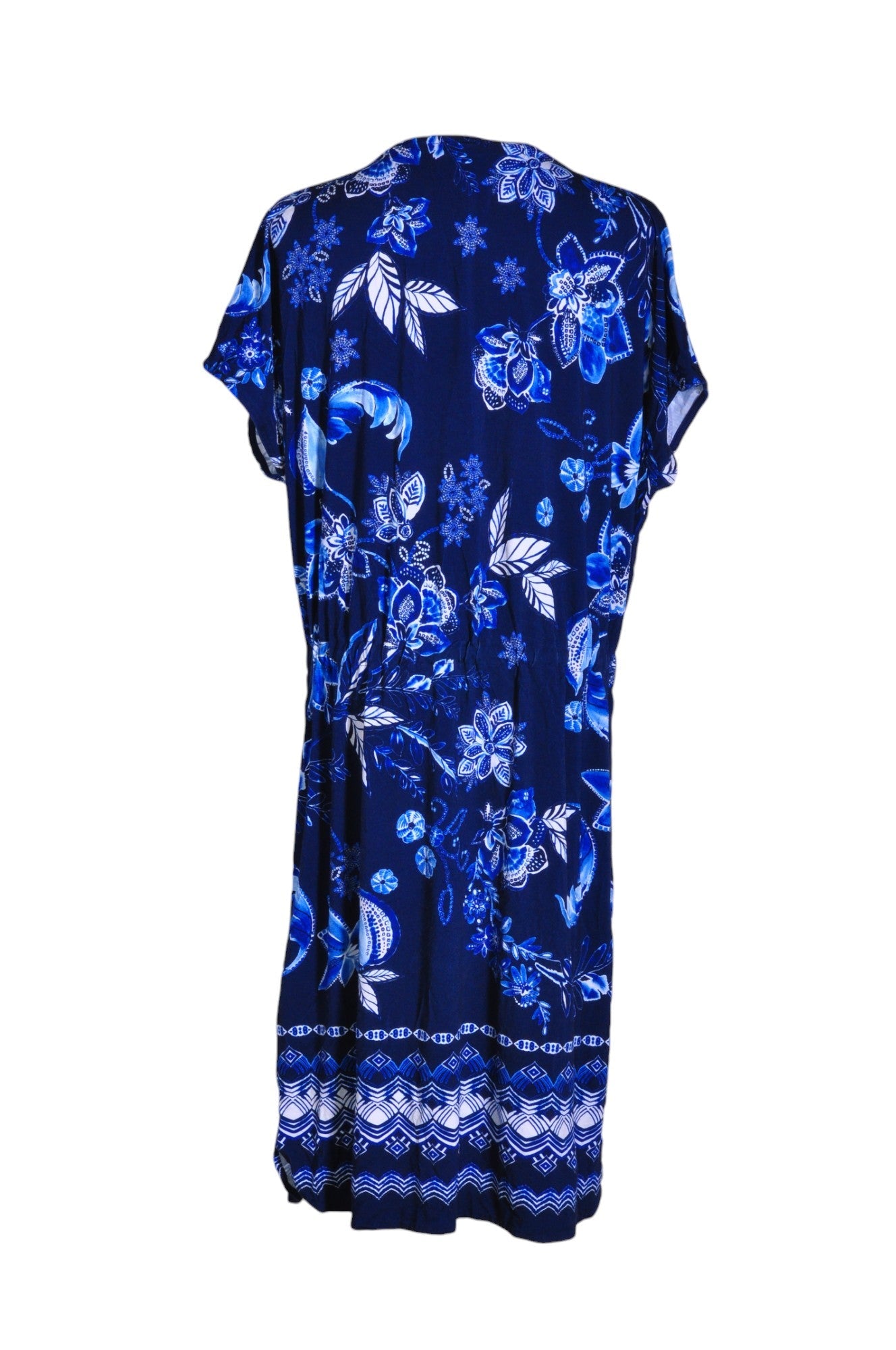 OLSEN Stylish Women's Drop Waist Blue Regular Fit Dress - Size L