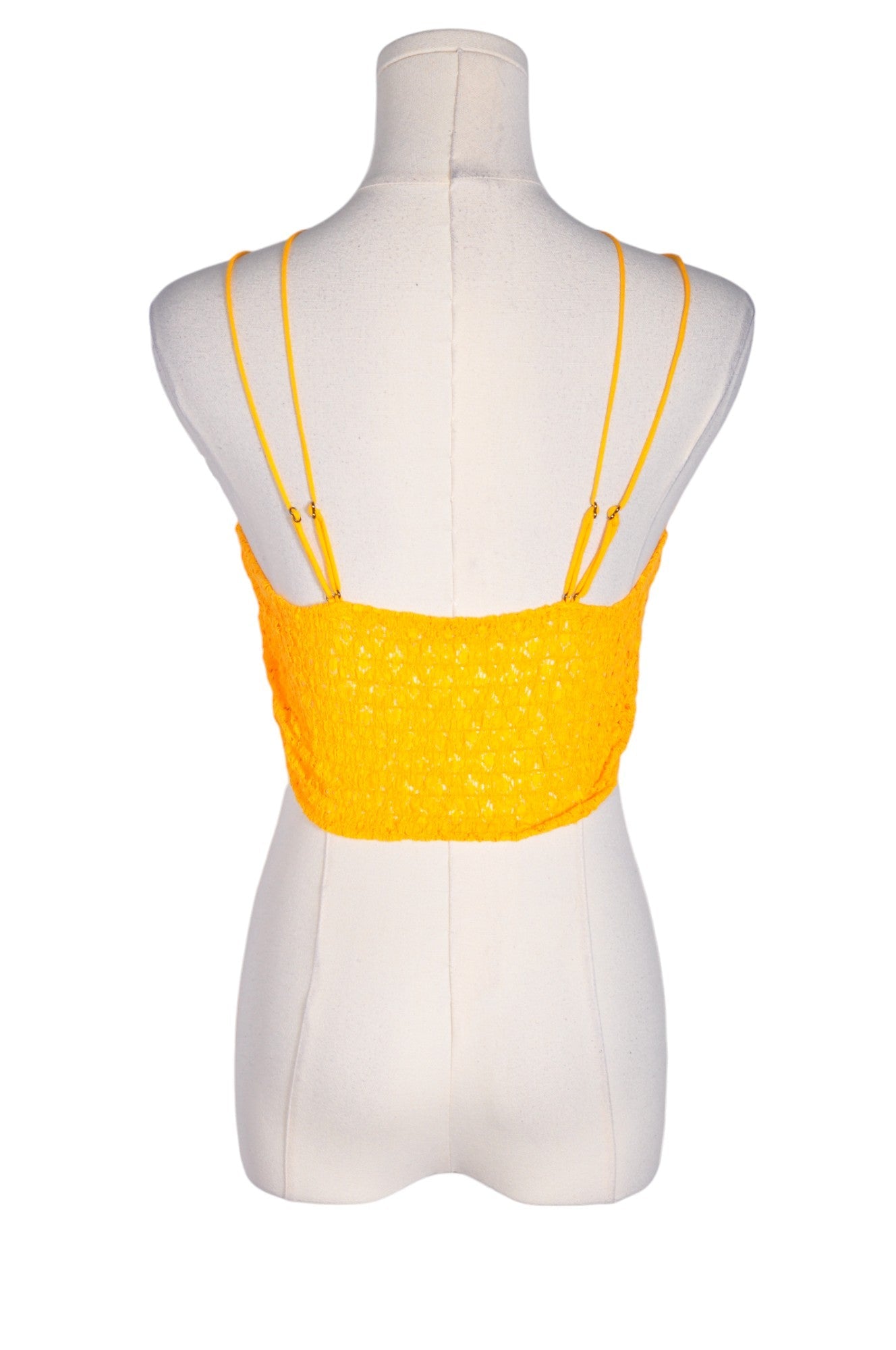 Stylish INTIMATELY Women's Regular Fit Yellow Crop Tops - Size L