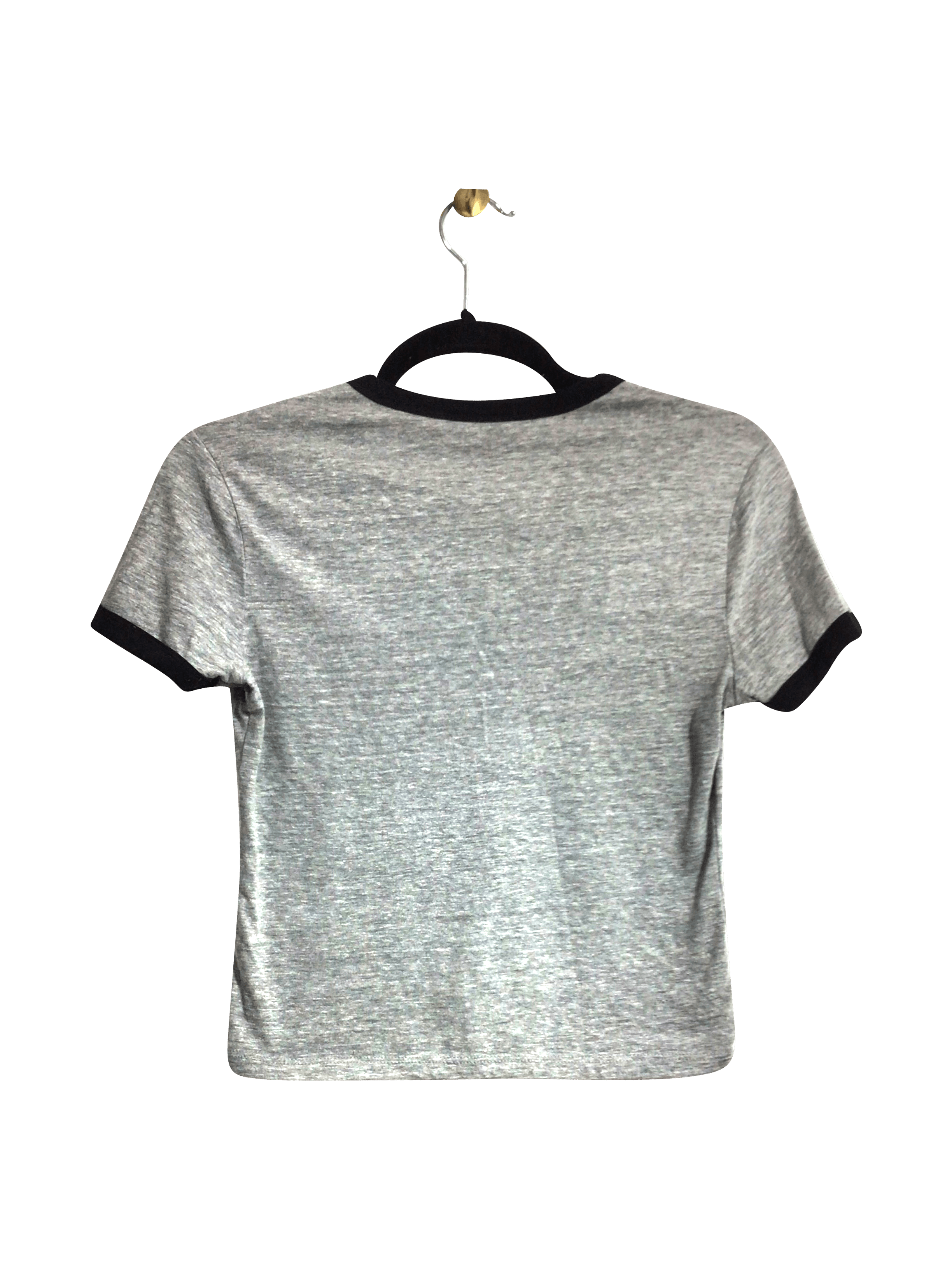 FOREVER 21 Stylish Women's Gray Regular Fit T-Shirts - Size S