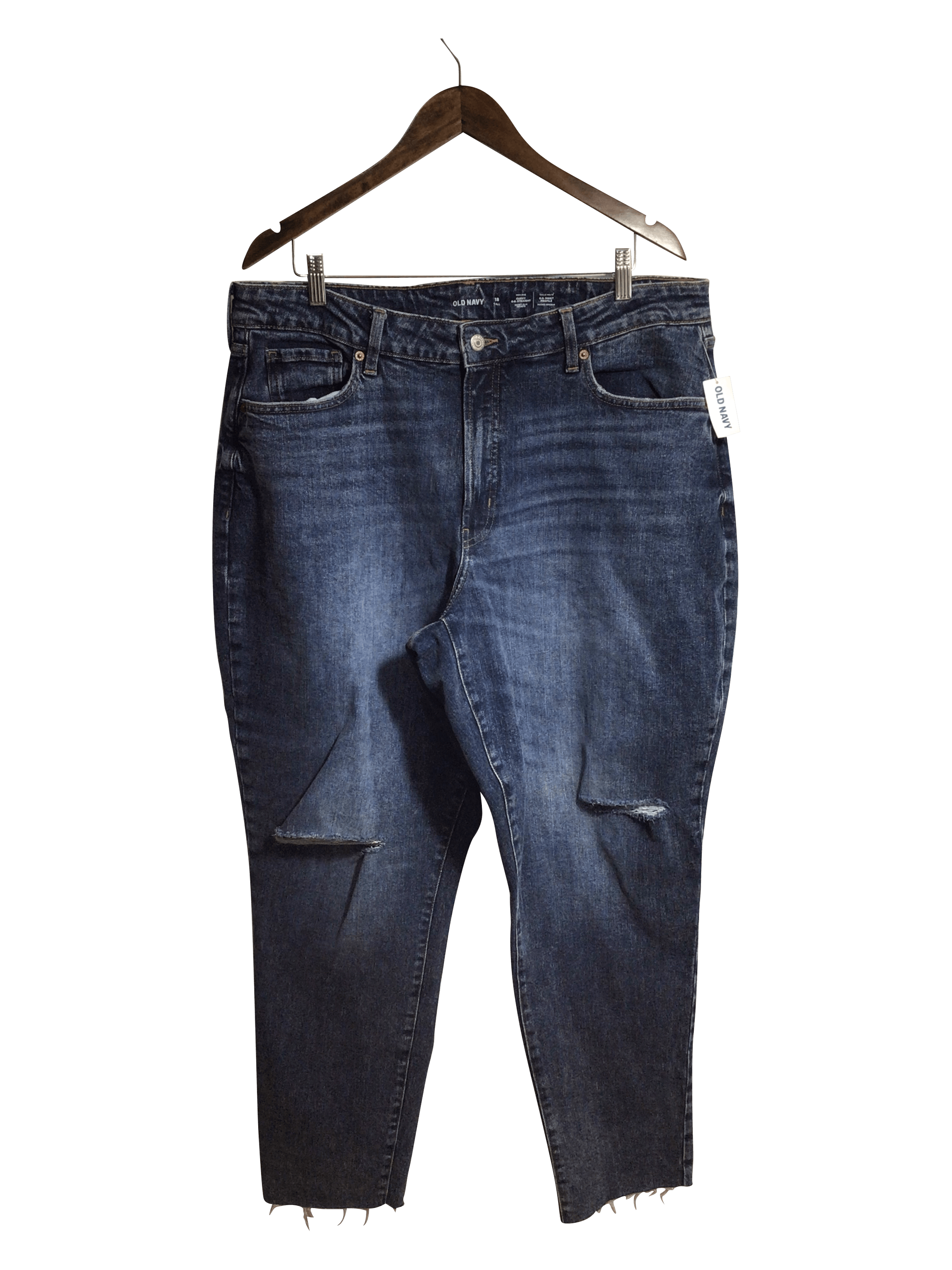 OLD NAVY Stylish Women's Blue Regular-Fit Straight-Legged Jeans Size 18