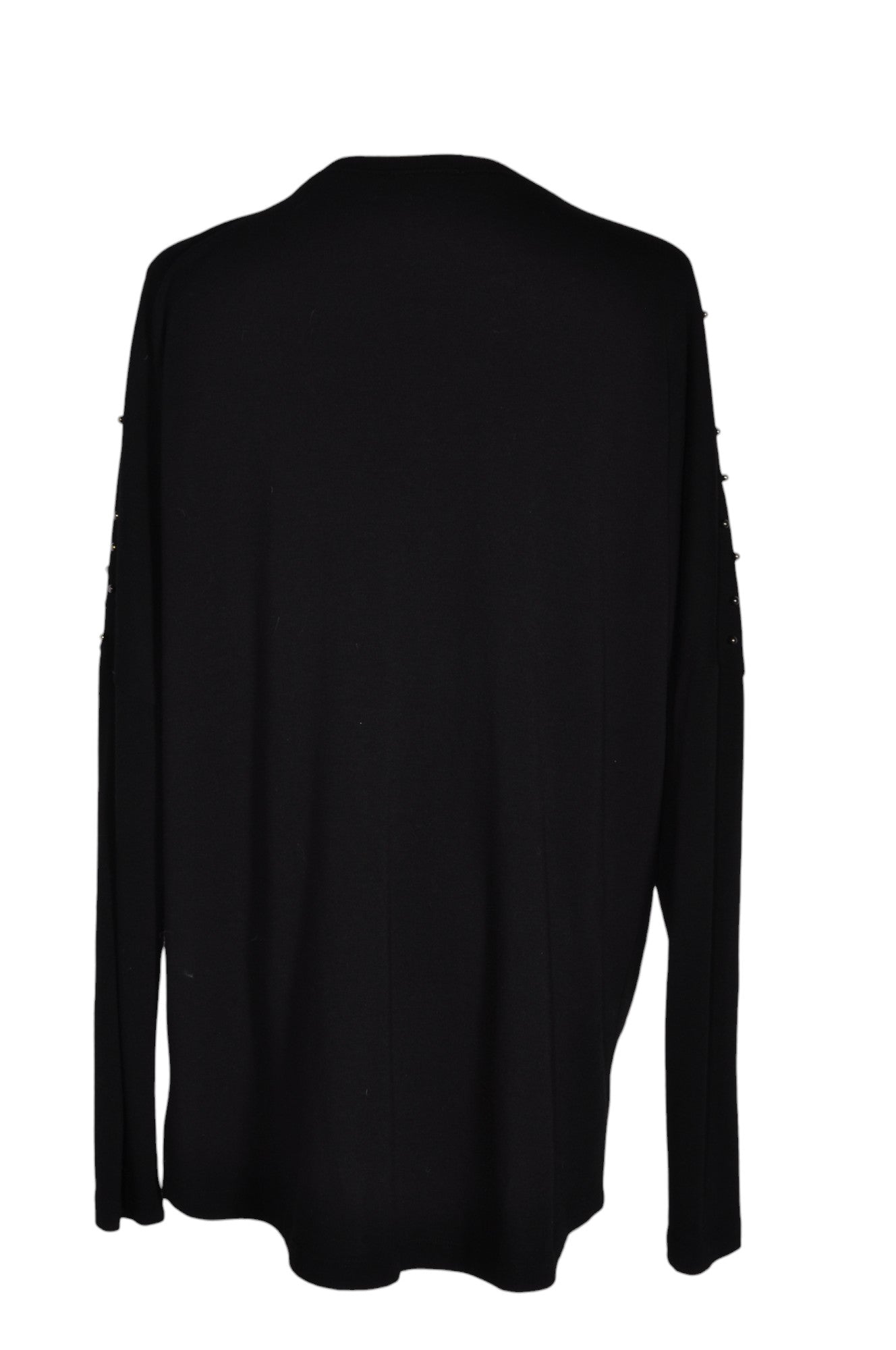 Stylish MILAN KISS Women's Regular Fit Black Blouse - Size L