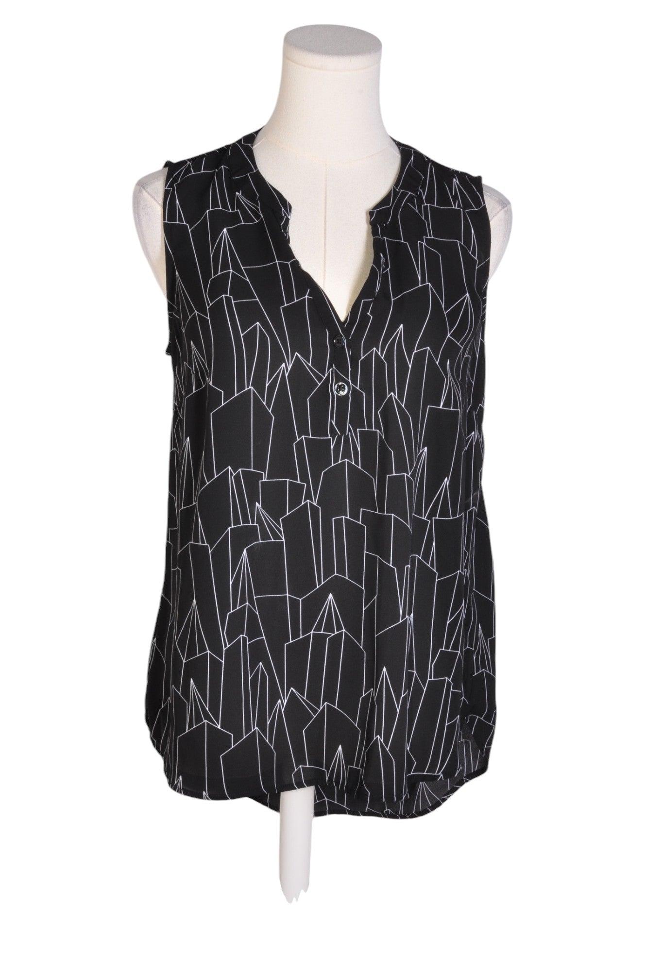 ICÔNE Stylish Women's Regular Fit Black Blouse - Size M