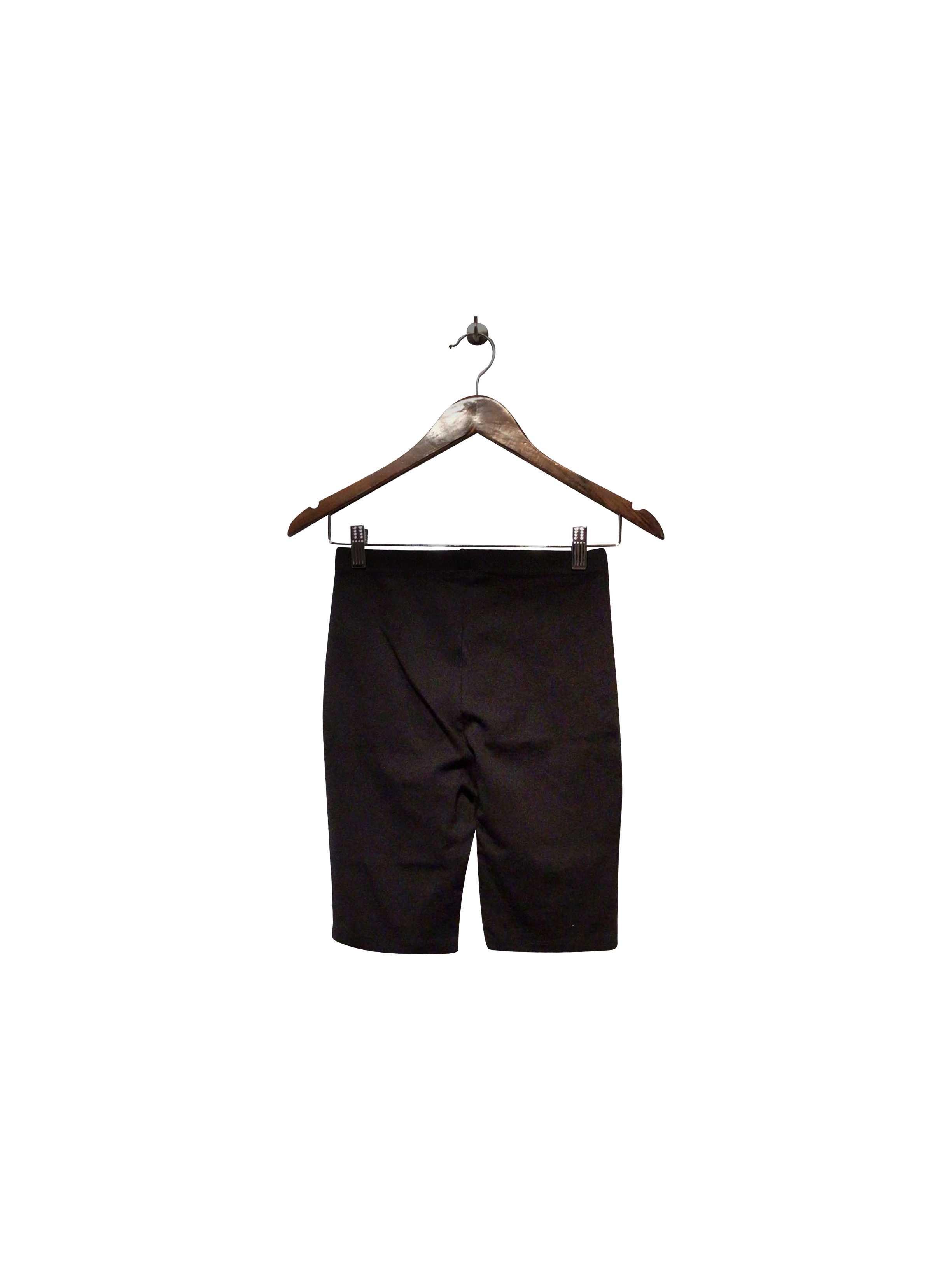 FASHION NOVA Stylish Regular Fit Black Pant Shorts - Size S