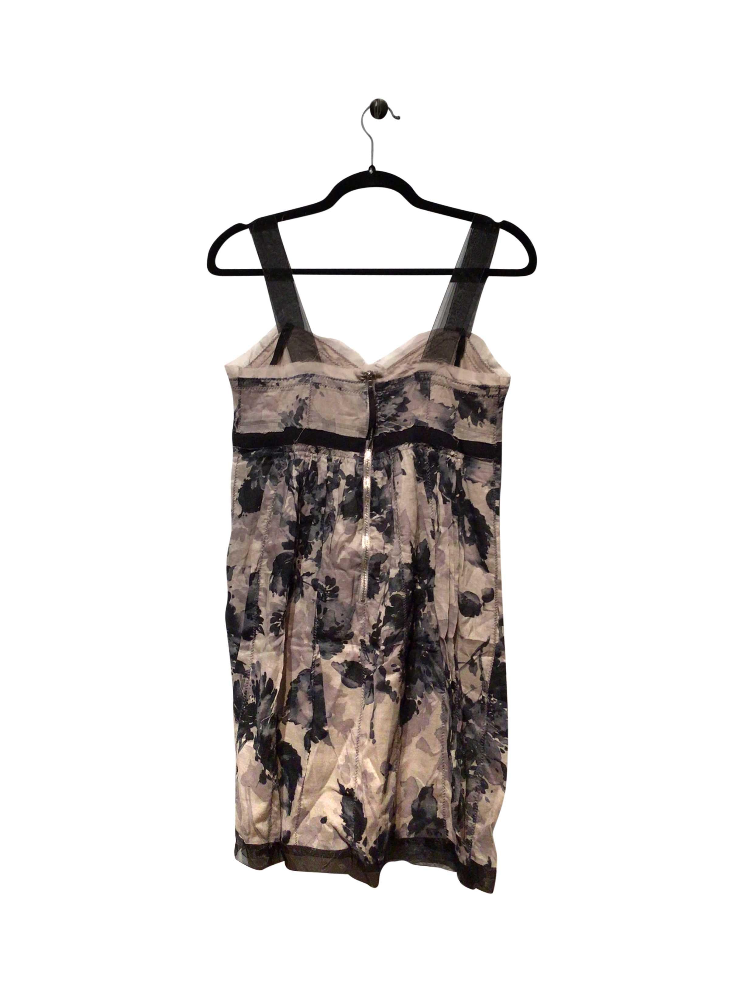 Stylish LOFT Regular Fit Gray Mini Dress - Size 4