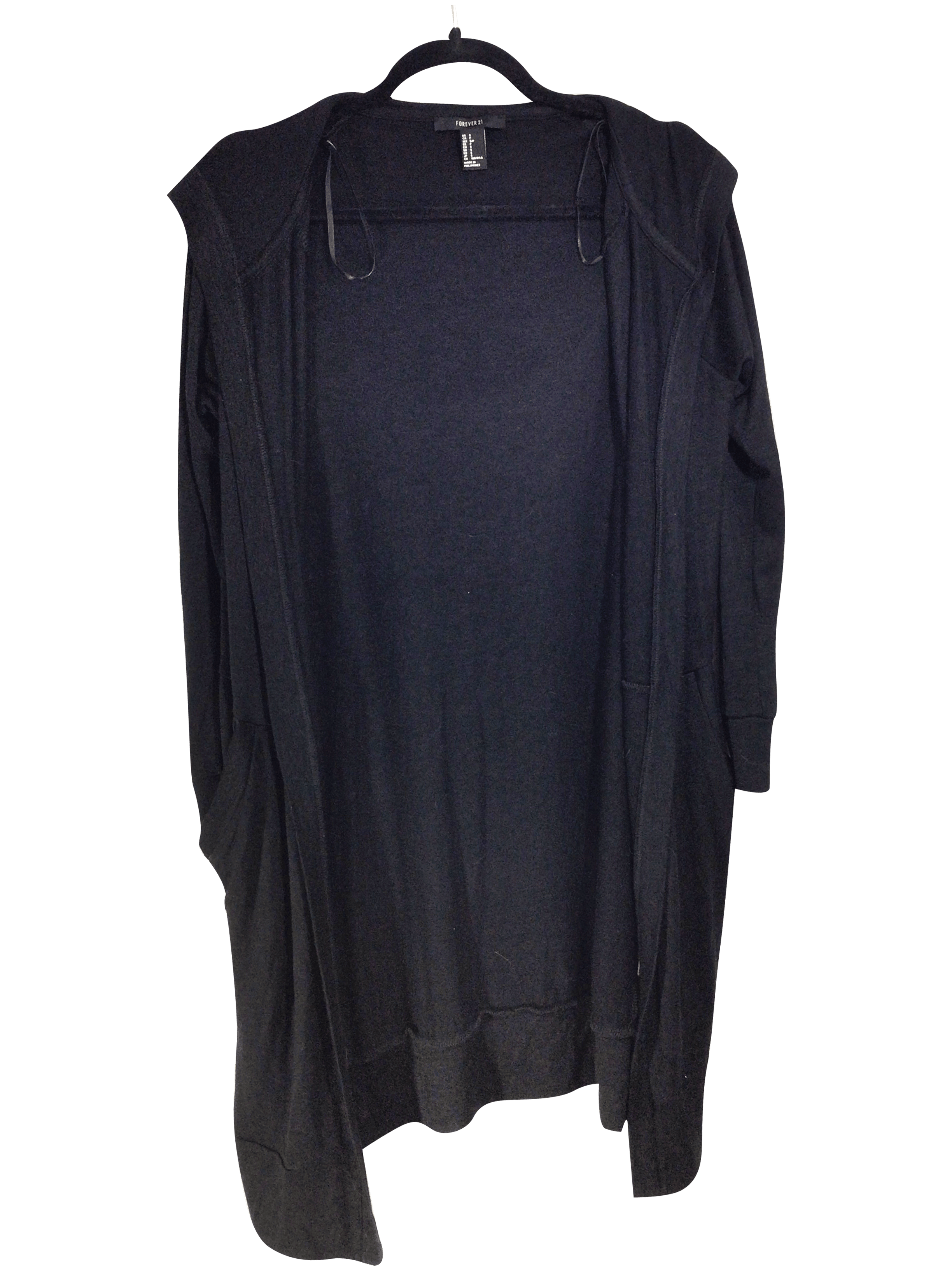 FOREVER 21 Stylish Women's Black Regular Fit Cardigan - Size S