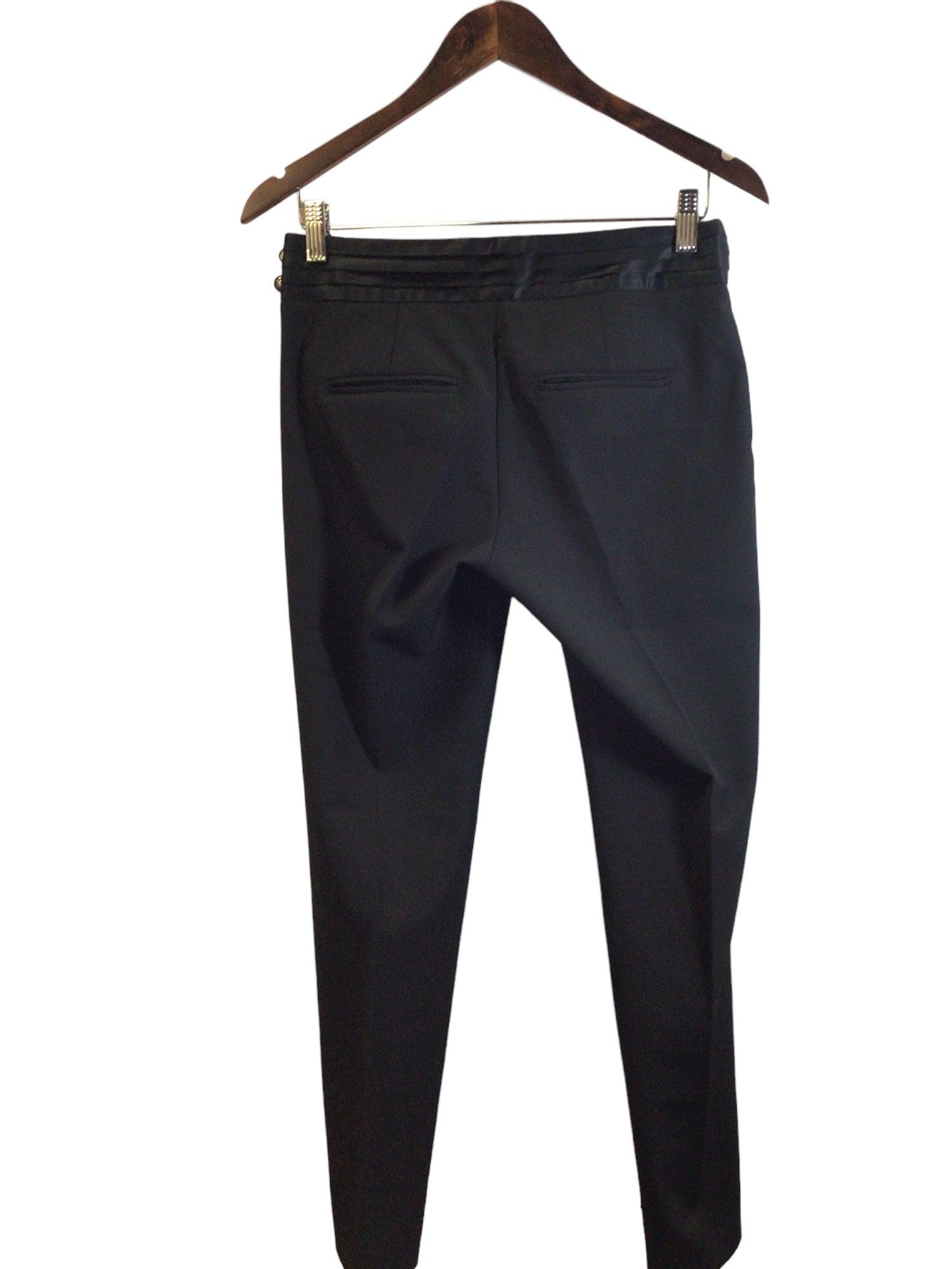 BANANA REPUBLIC Stylish Women's Black Regular-Fit Work Pants Size 0 - Second Hand