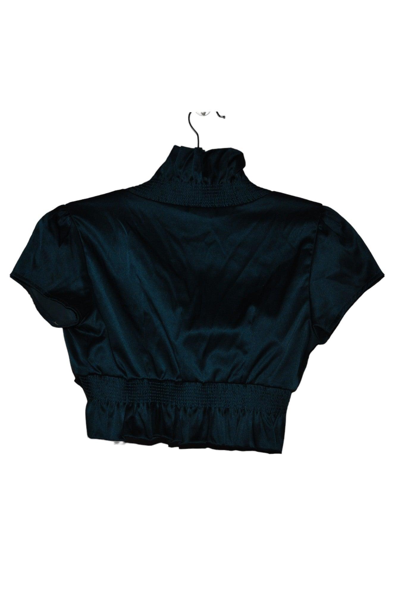 Stylish COLORI Blue Regular-Fit Women's Boleros in Size M