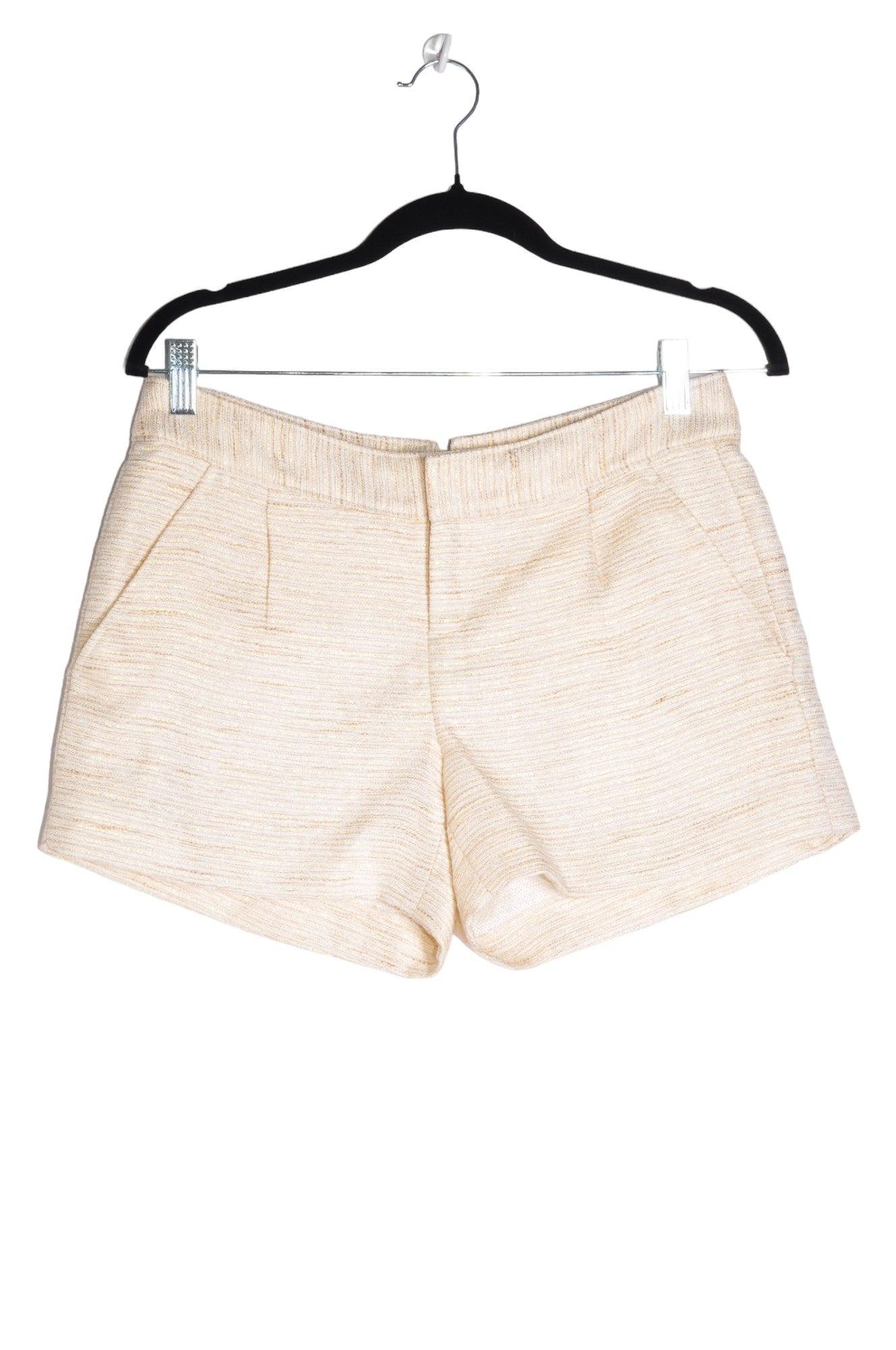 BANANA REPUBLIC Women's Stylish Classic White Regular Fit Shorts - Size 4