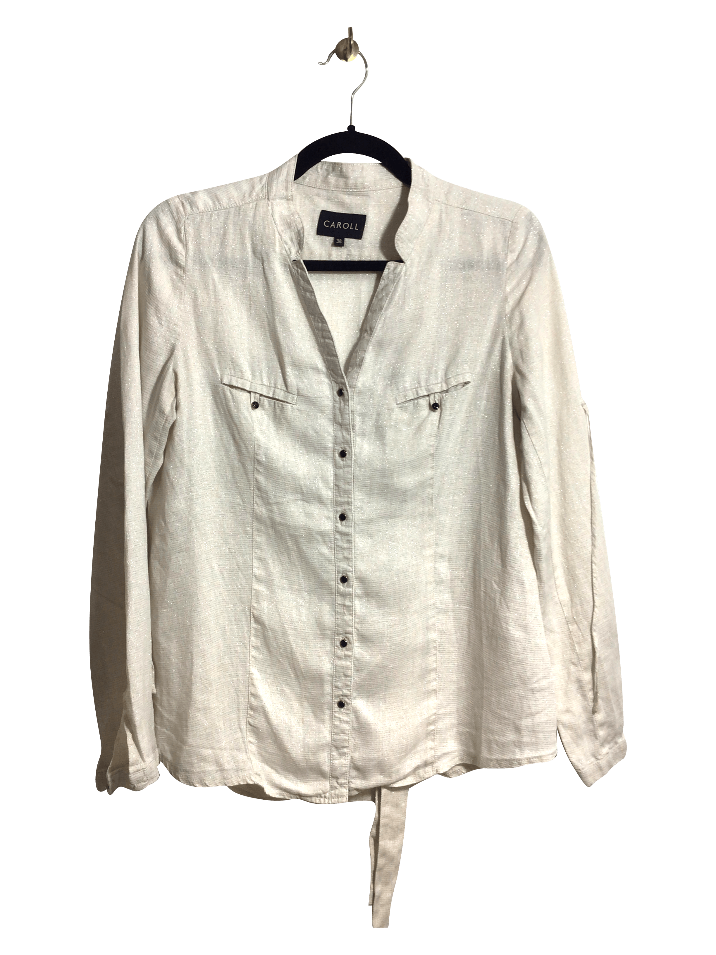 CARROL Stylish Women's White Button - Down Regular - Fit Tops Size 38
