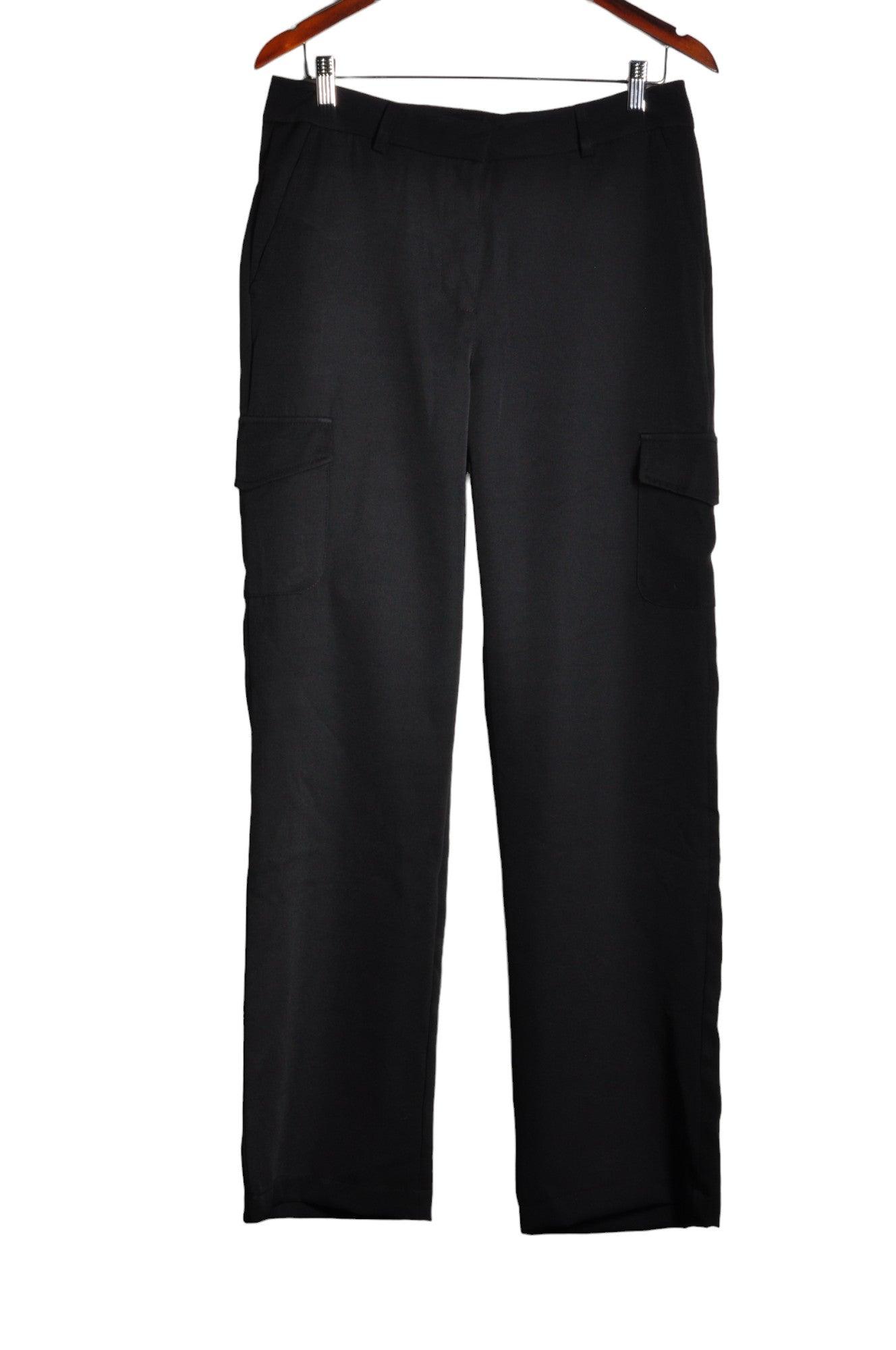 FOREVER 21 Stylish Women's Regular-Fit Black Work Pants - Size XL