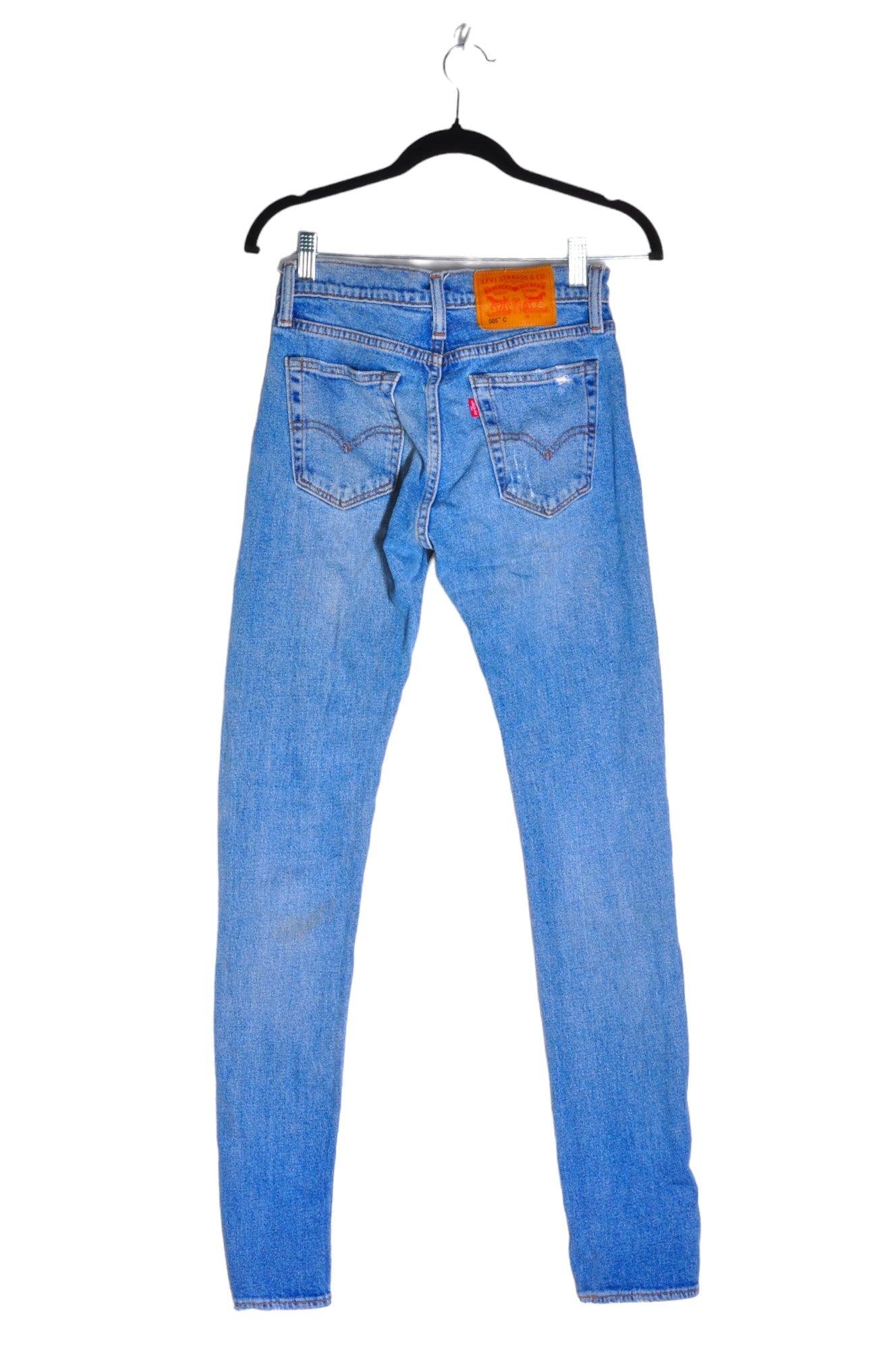 LEVI'S Stylish Women's Blue Regular Fit Straight-Legged Jeans - Size 25x32