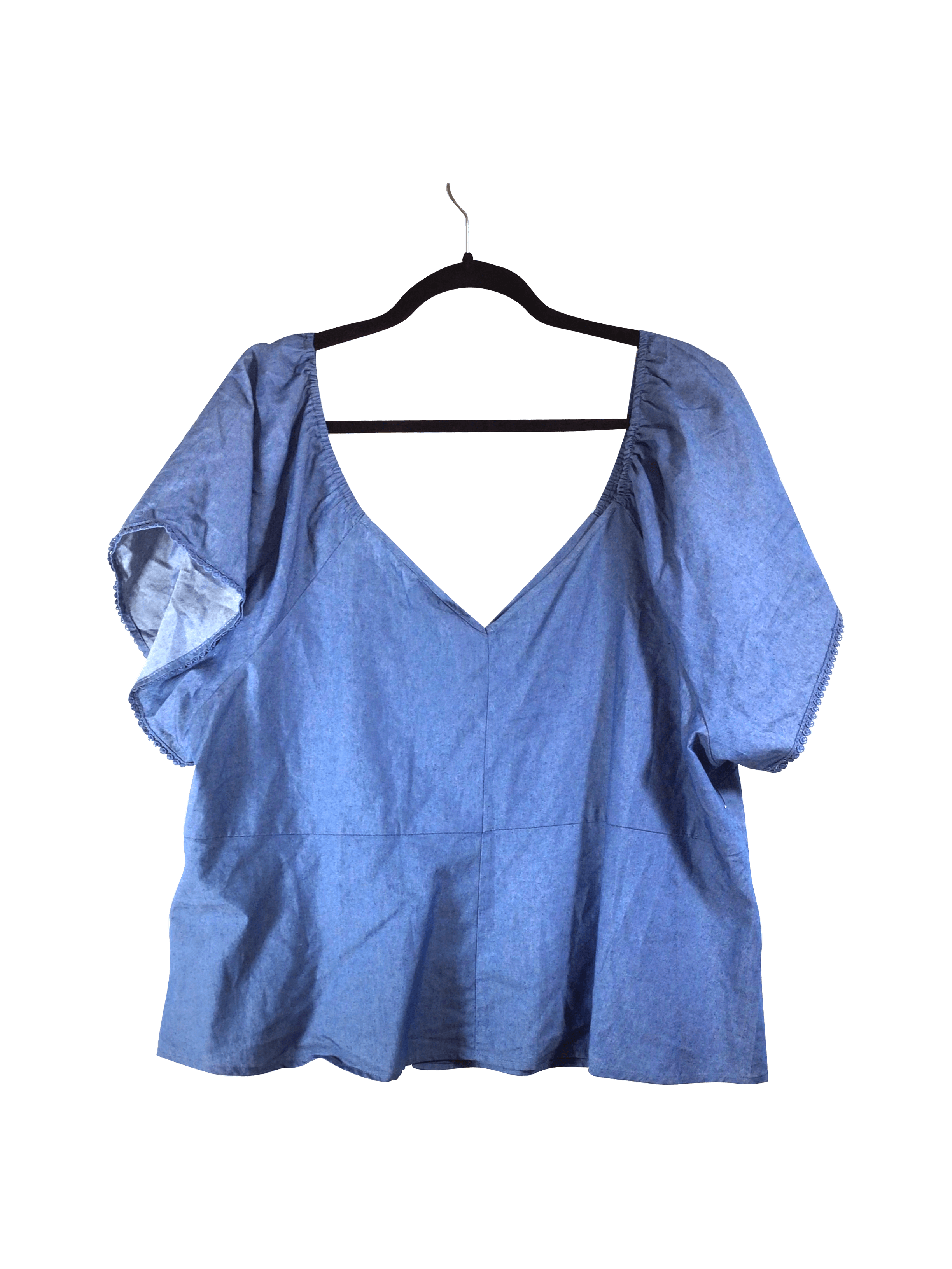 Stylish MOLLY BRACKEN Blue Regular - fit Women's Blouse in Size S