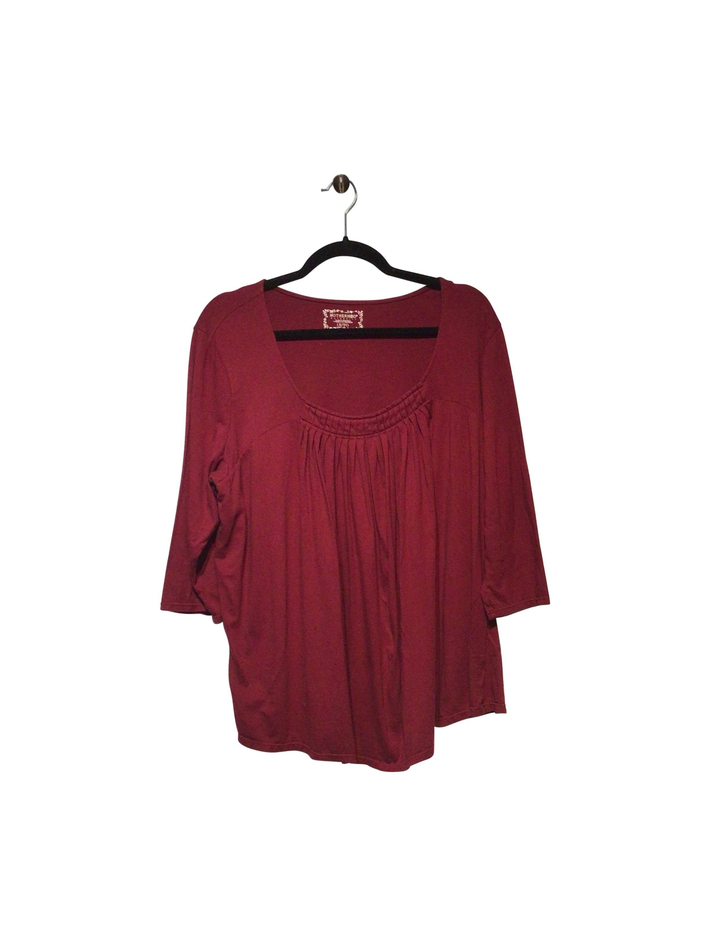 MOTHERHOOD Stylish Regular Fit Red Blouse - XL