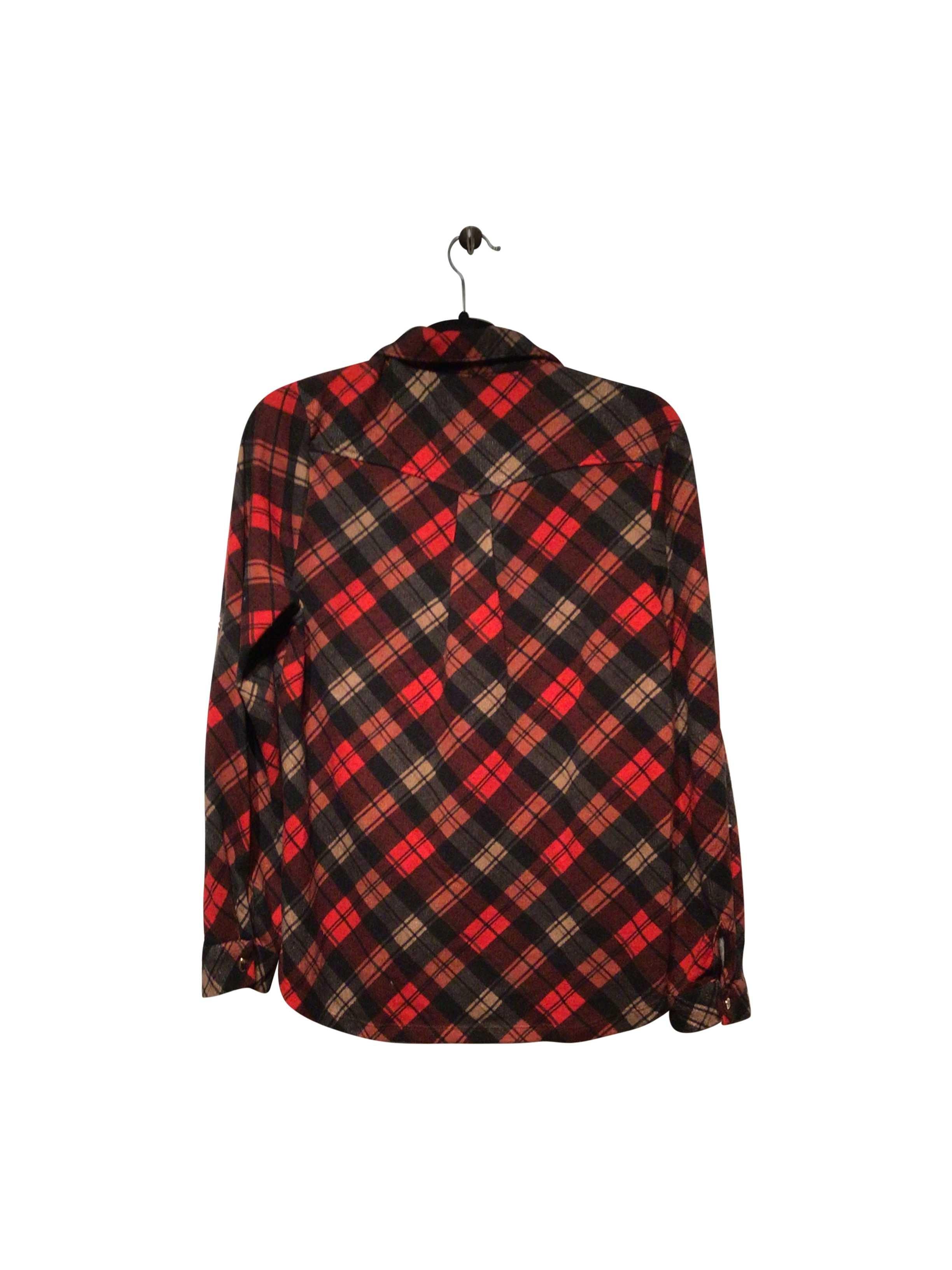Stylish MISHA Regular Fit Red Button-down Top - Size S