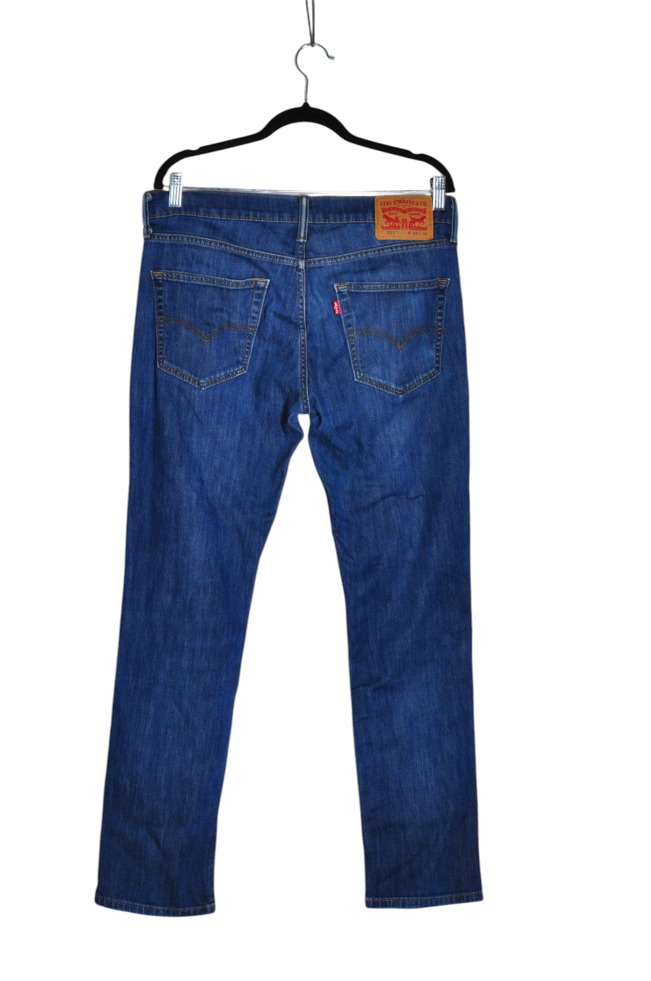 LEVI'S Second Hand Blue Women's Regular Fit Straight-Legged Jeans Size 32