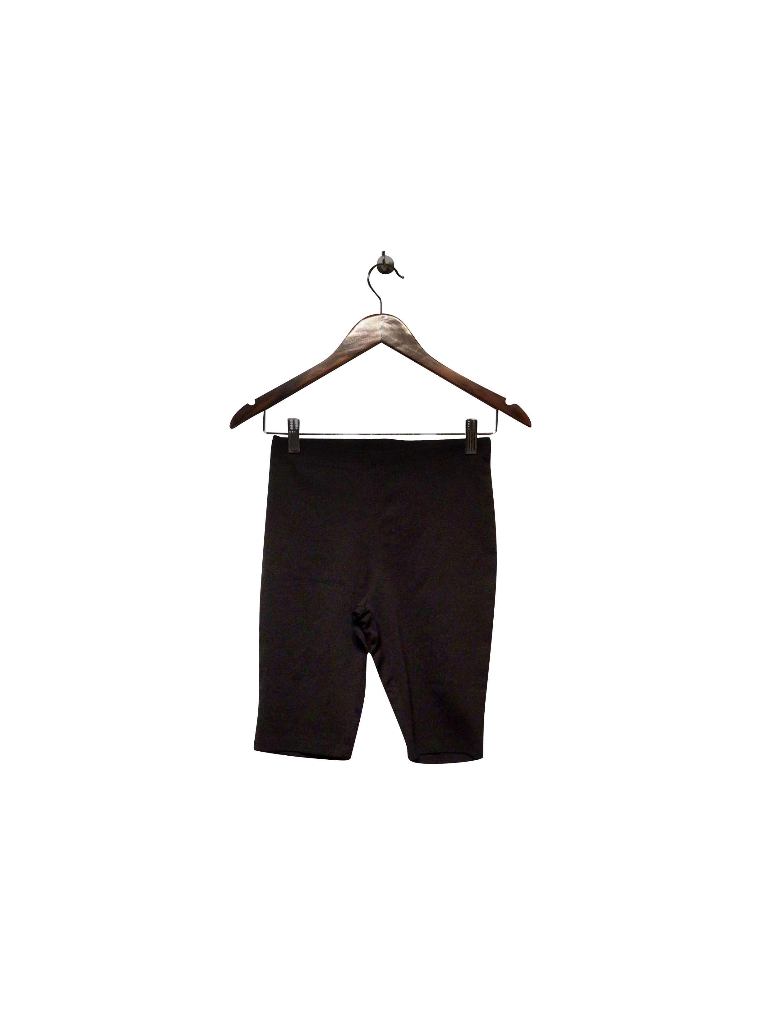 FASHION NOVA Stylish Regular Fit Black Pant Shorts - Size S