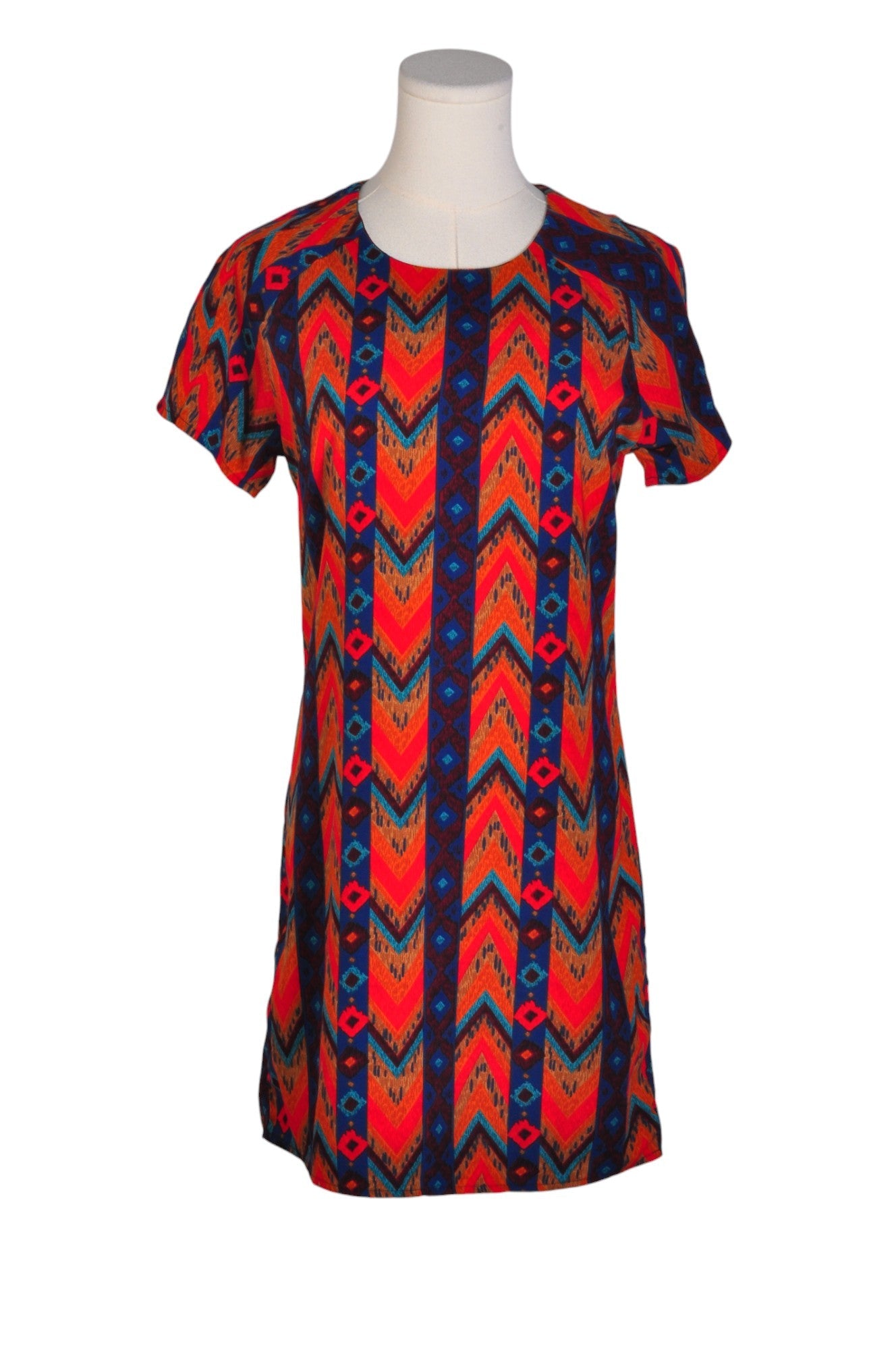 Stylish FOREVER 21 Red Regular Fit Women's Shirt Dress - Size S