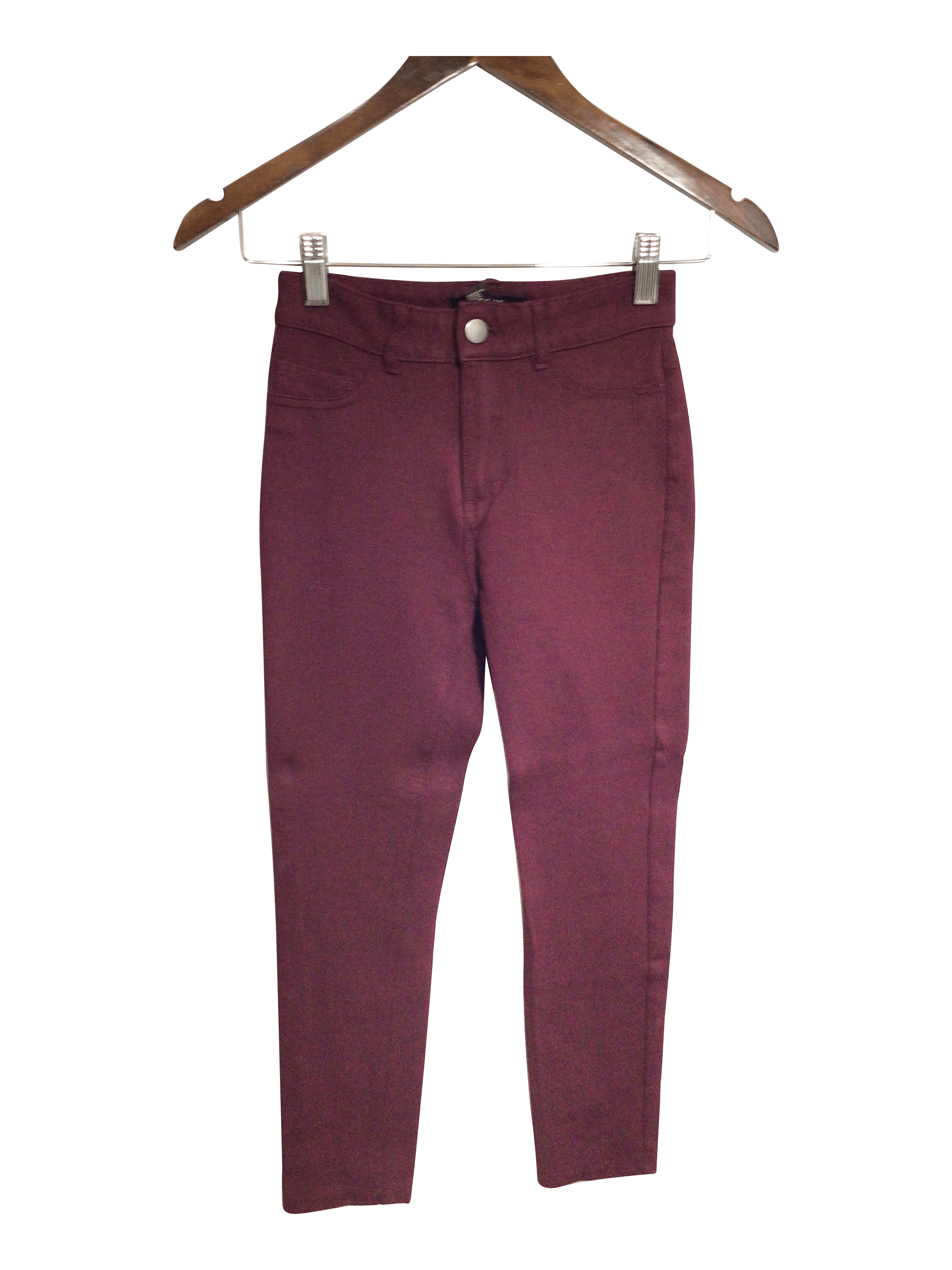 FOREVER 21 Stylish Women's Red Regular Fit Straight-Legged Jeans - Size XS