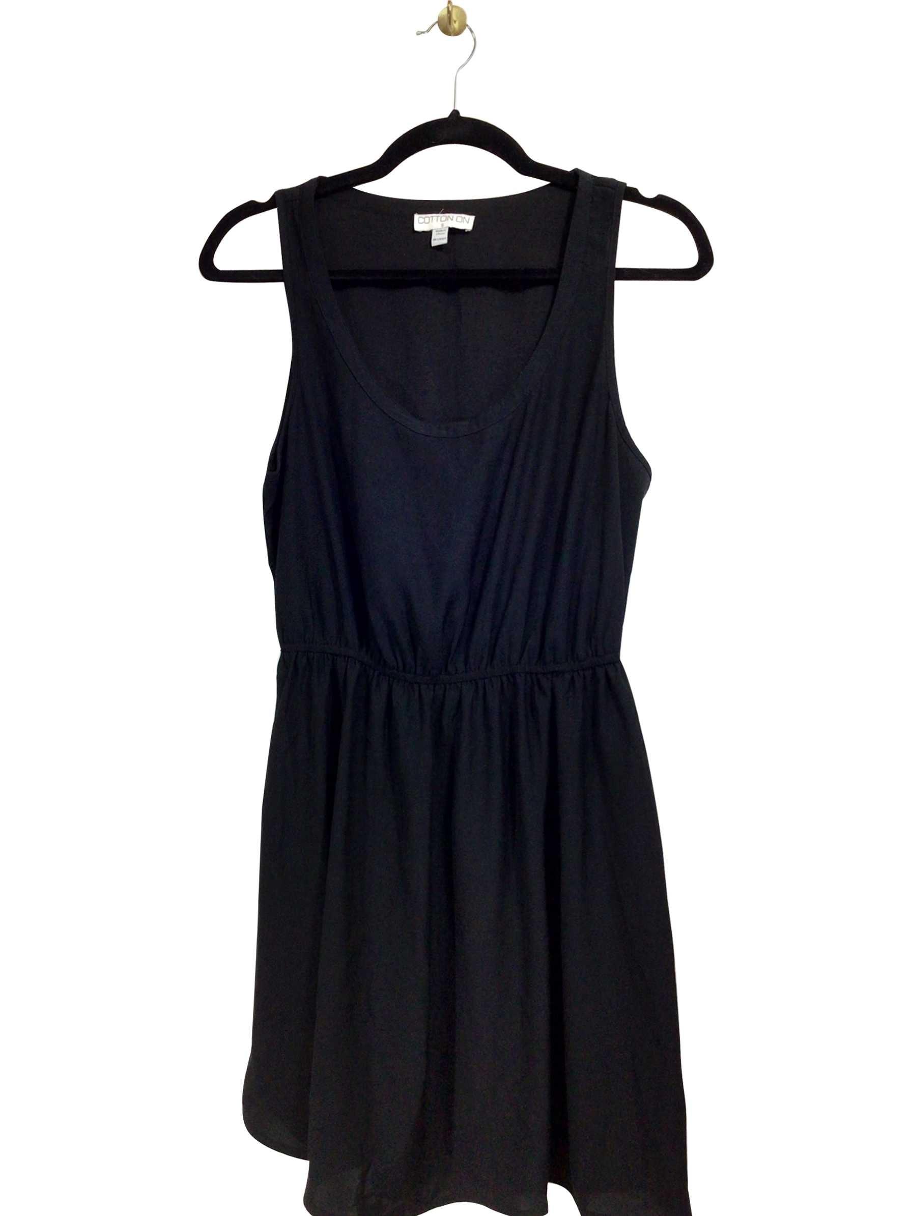 COTTON ON Stylish Regular Fit Black Wrap Dress - Size S