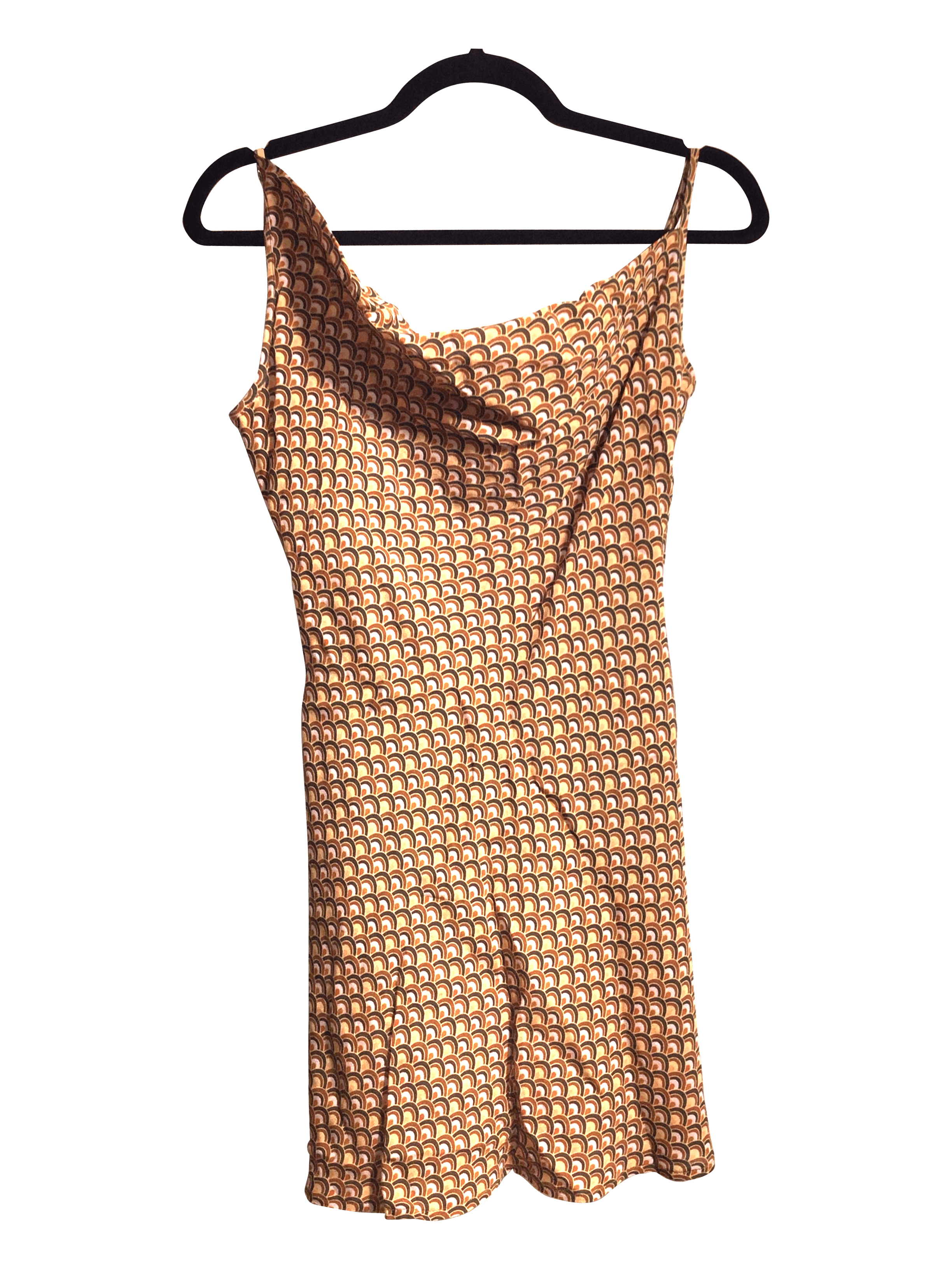 CHARLIE HOLIDAY Stylish Orange Women's Regular Fit Size 4 Mini Dress