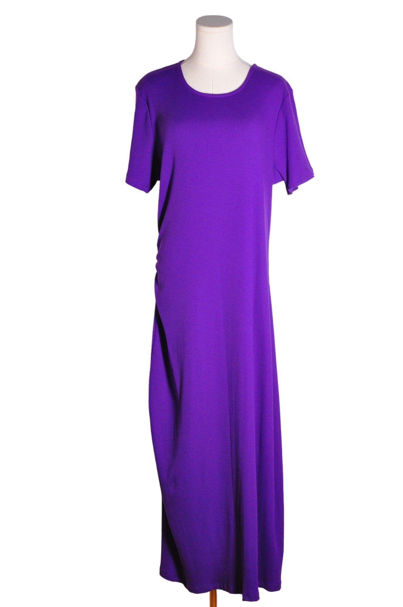 Stylish CONTEMPORAINE Women's Purple XXL Regular Fit Maxi Dresses