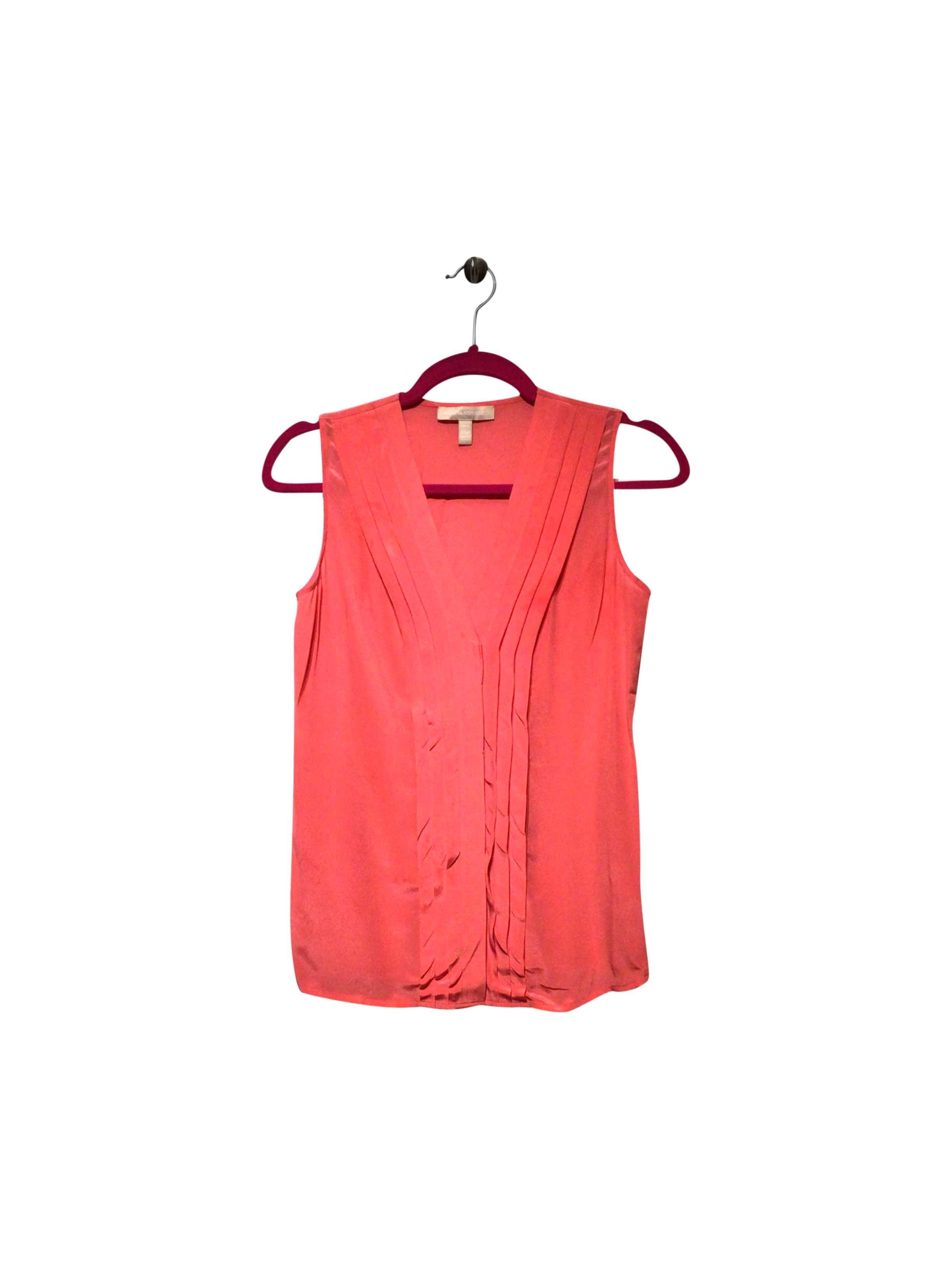 BANANA REPUBLIC Stunning Pink Regular Fit Size 0 Second - hand Silk Blouse
