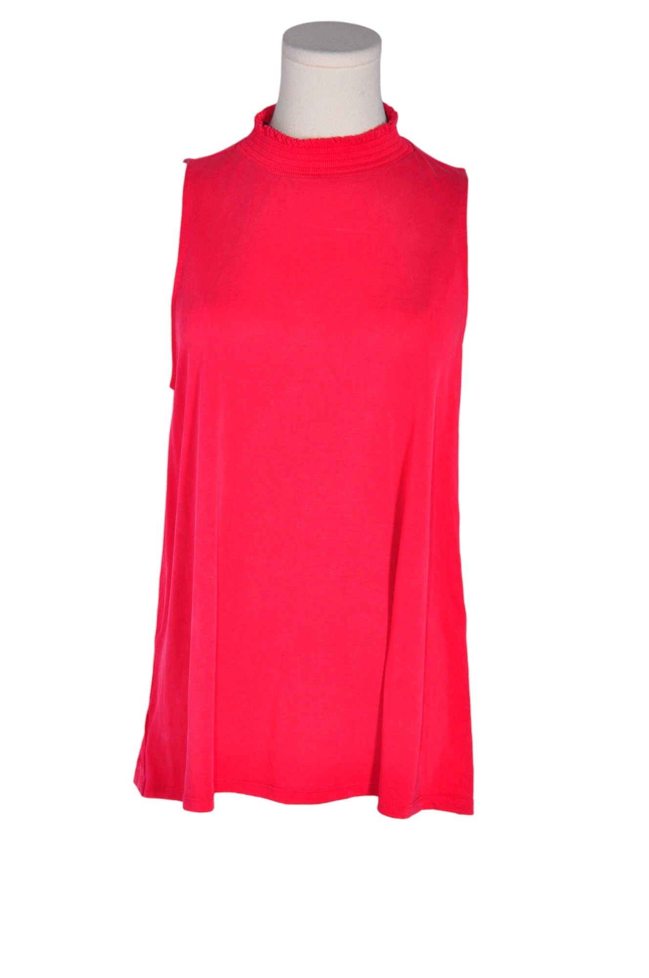 Stylish LOFT Red Regular-Fit Women's Blouse - Size M