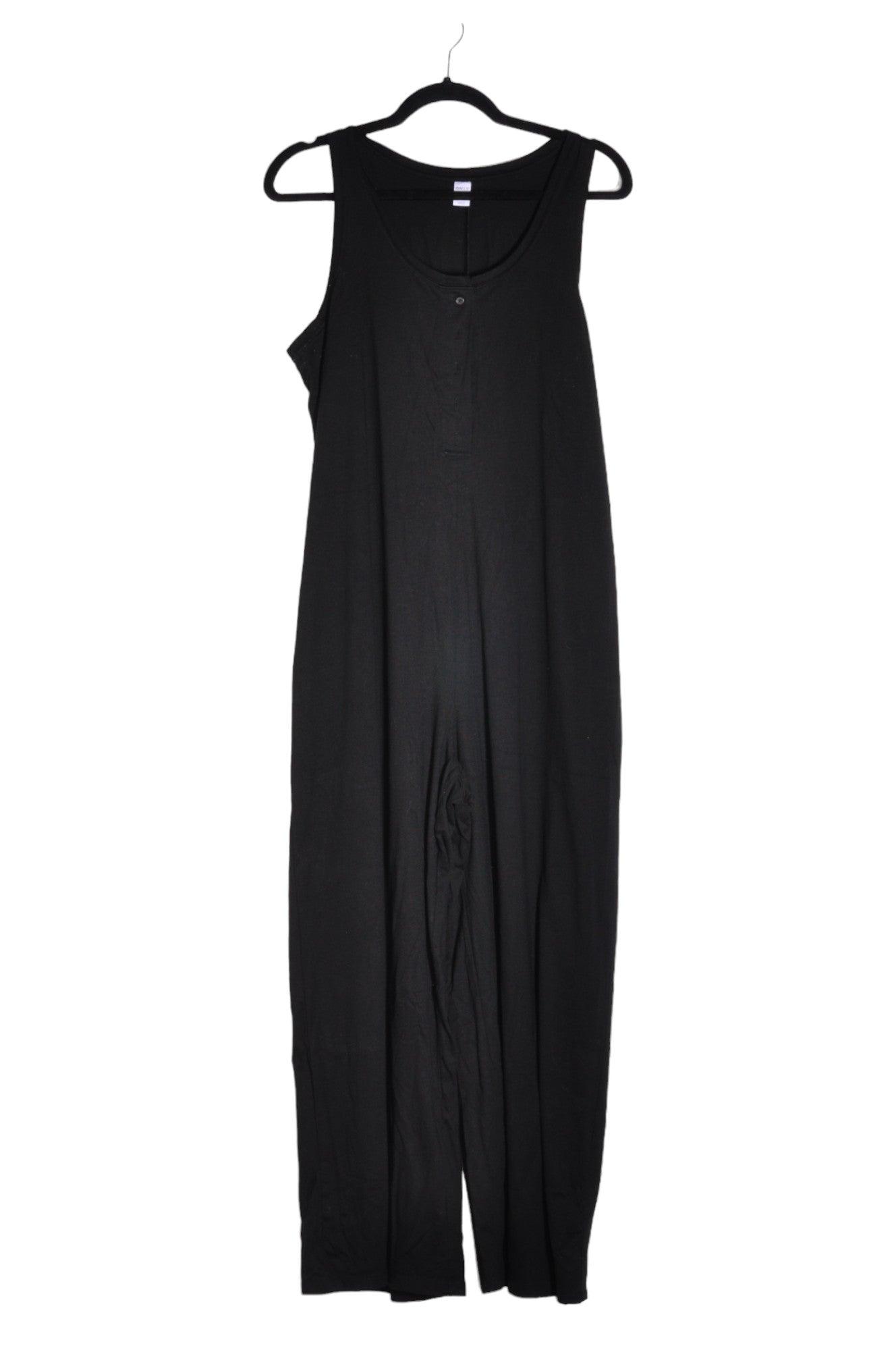 ONLY Second-Hand Women's Black Regular-Fit Ankle-Length Sleeveless Scoop-Neck Jumpsuit - Size L