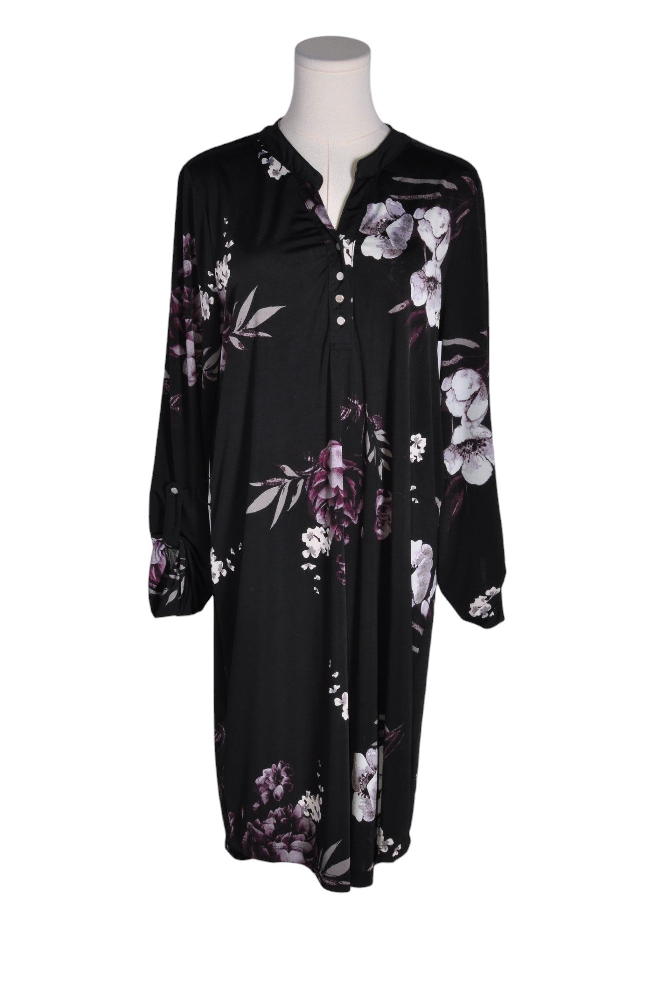 Stylish LILY MORGAN Women's Black Regular-Fit Drop Waist Dress - Size M