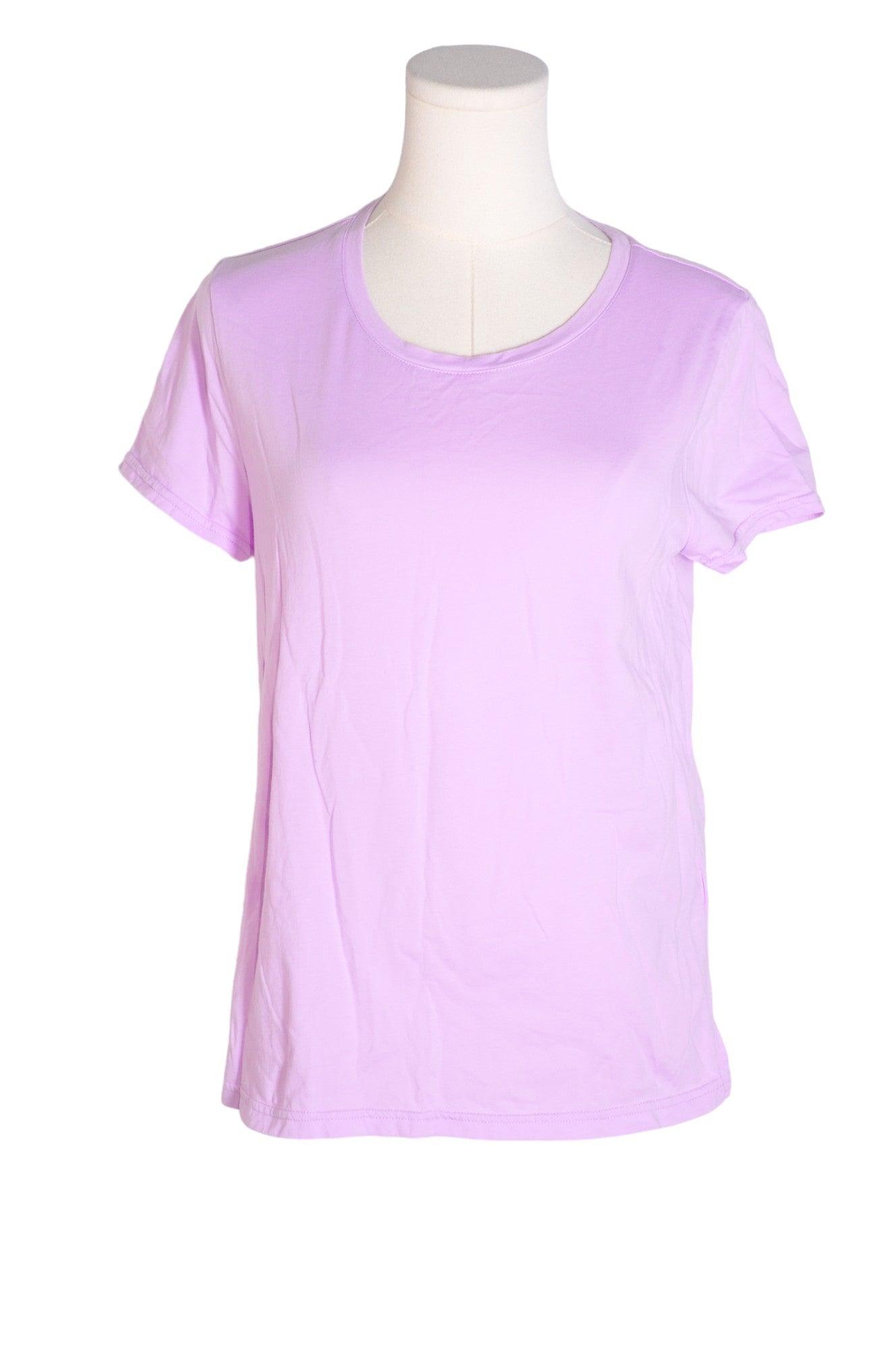 CAROLE HOCHMAN Stylish Purple Regular Fit Women's T-Shirt - Size S