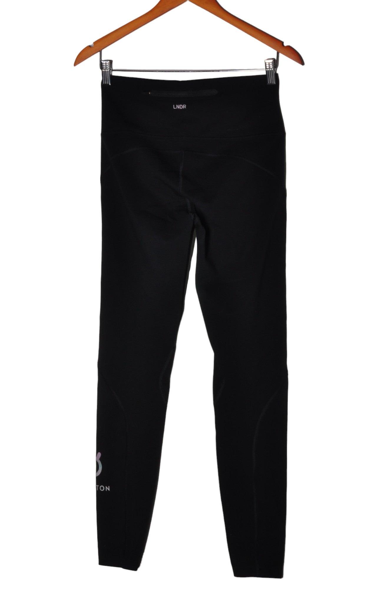 LNDR Women's Stylish Black Regular-Fit Activewear Leggings - Size M