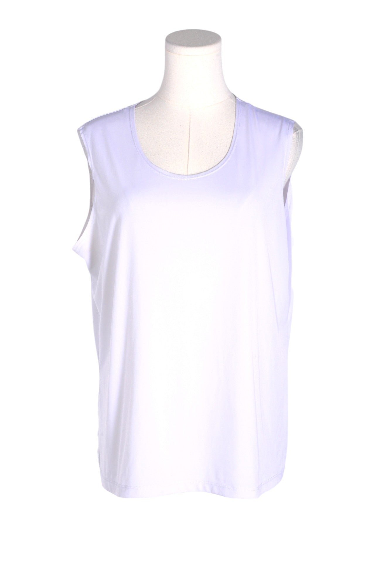 Stylish INITIATIVES Women's White Regular Fit Tank Tops - Size XL