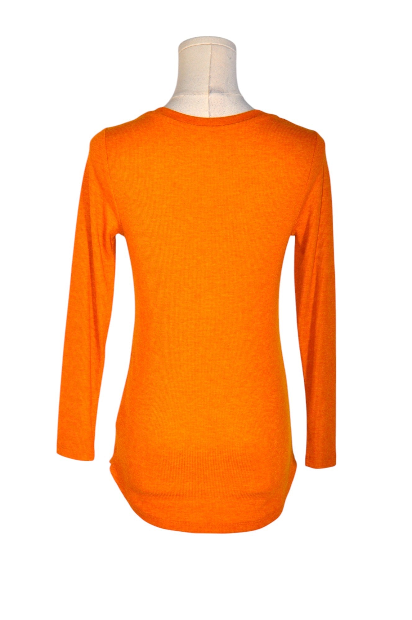 Stylish OLD NAVY Orange Regular Fit Women's Long Sleeve T-Shirt - Size S