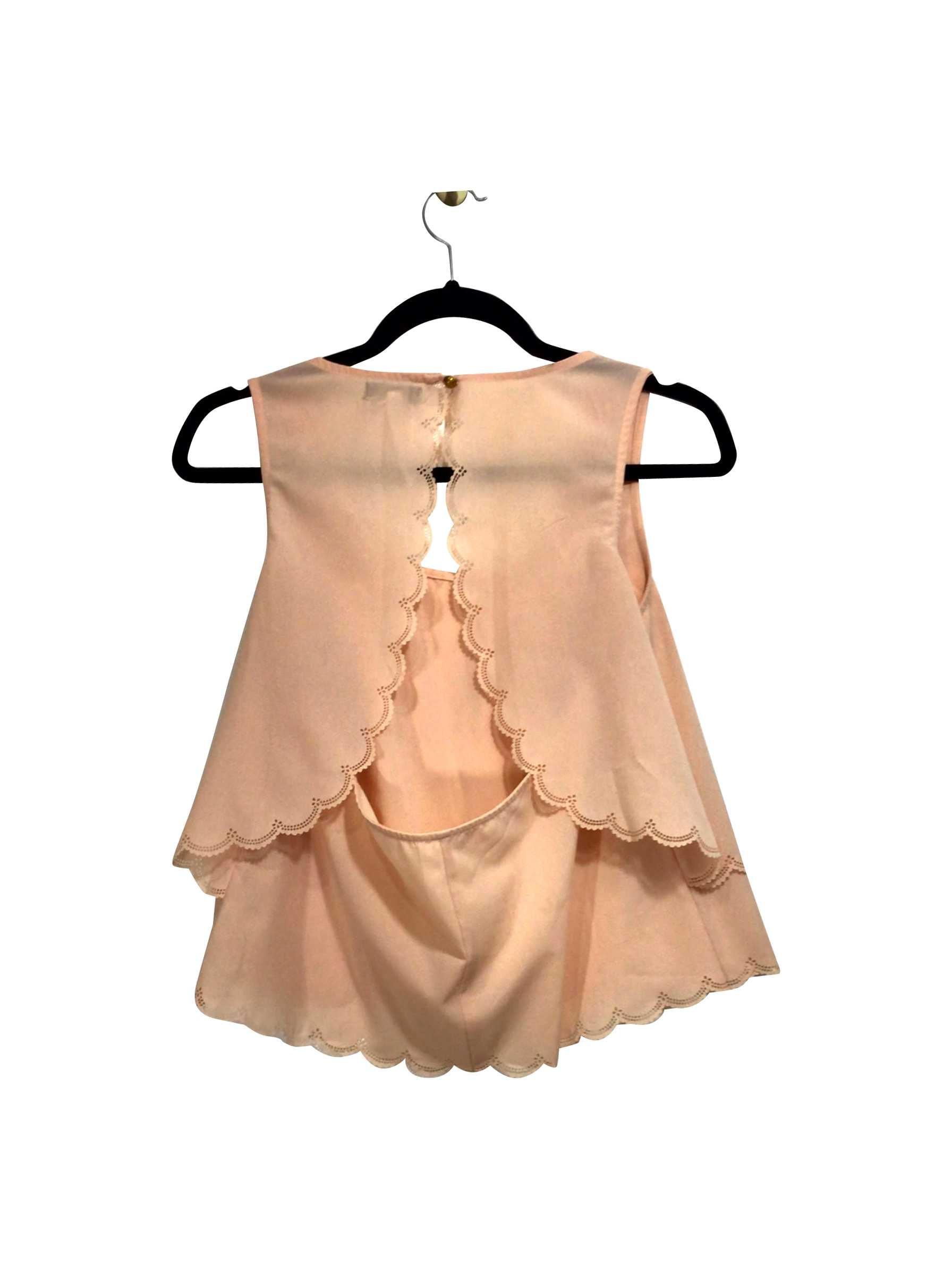 FAISCA Charming Pink Regular Fit Second - Hand Sleeveless Blouse in Size S