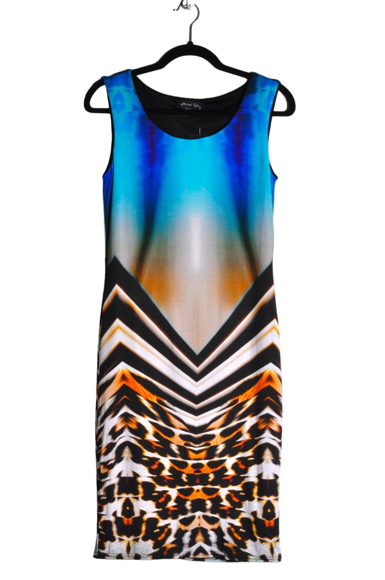 MICHAEL TYLER Stylish Women's Blue Regular-Fit Sheath Dress - Size S