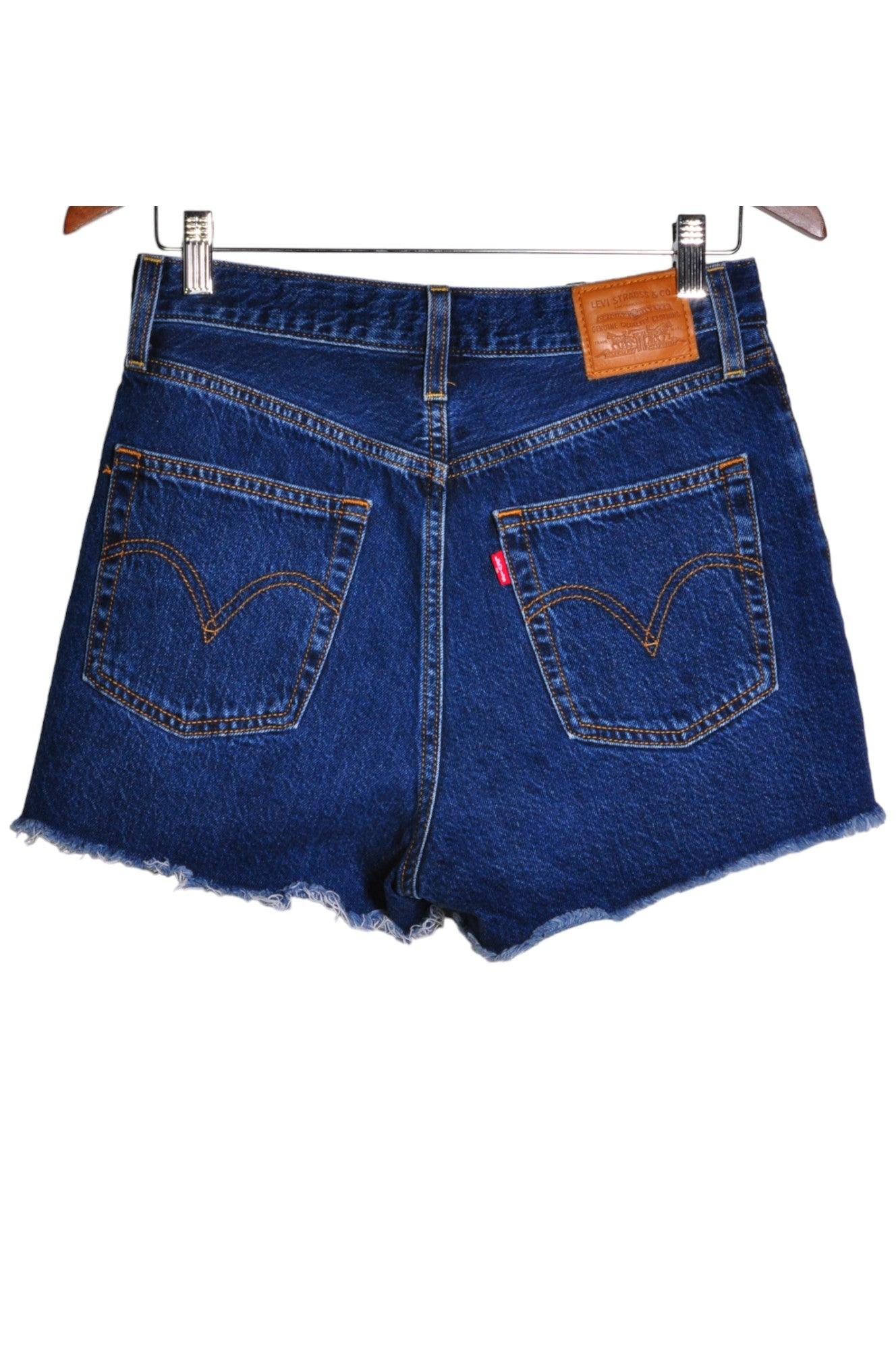 LEVI'S Second Hand Blue Women's Regular Fit Denim Shorts Size 28