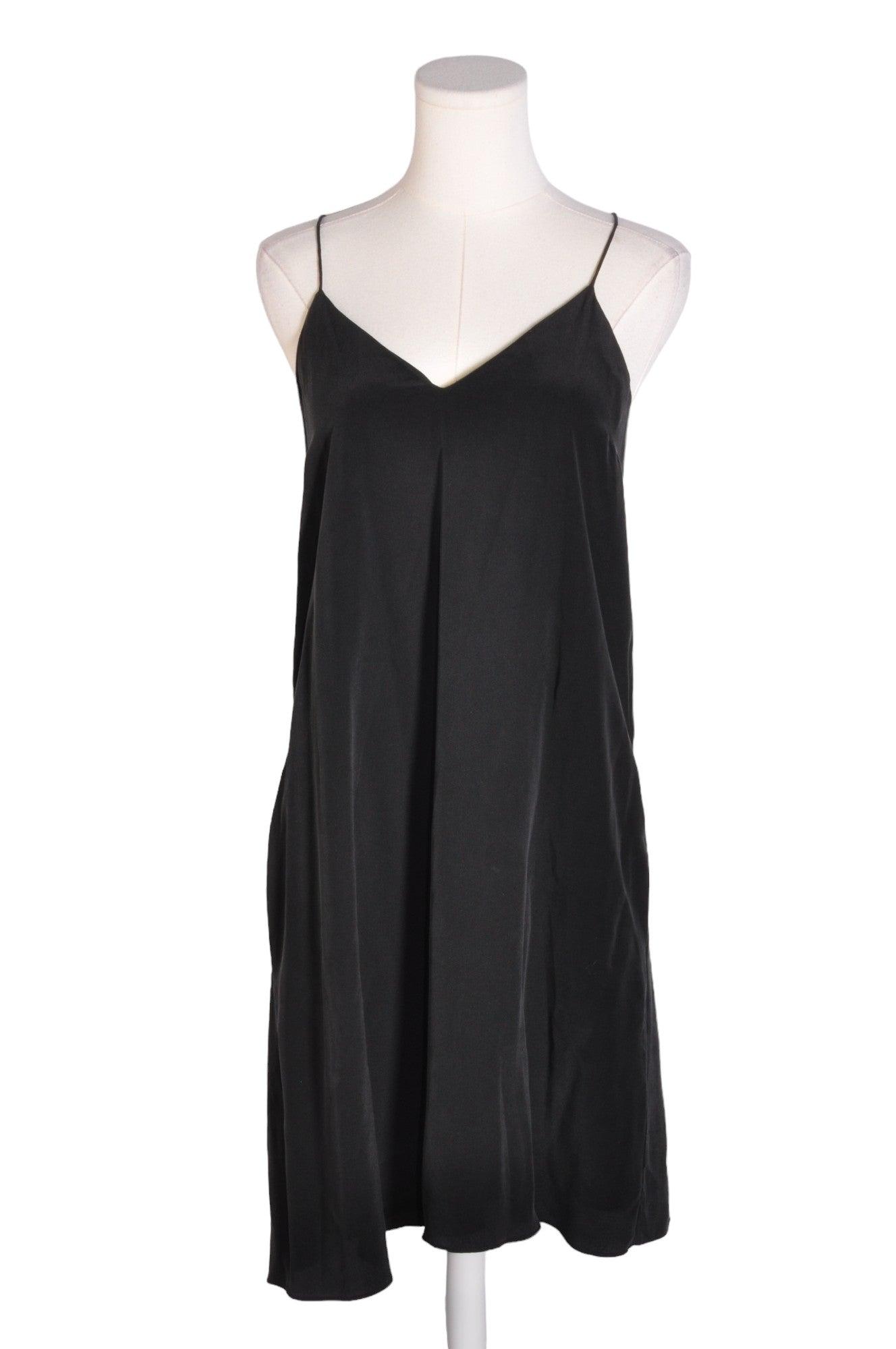 CYNTHIA ROWLEY Stylish Women's Black Slip Dress - Size 2, Regular Fit