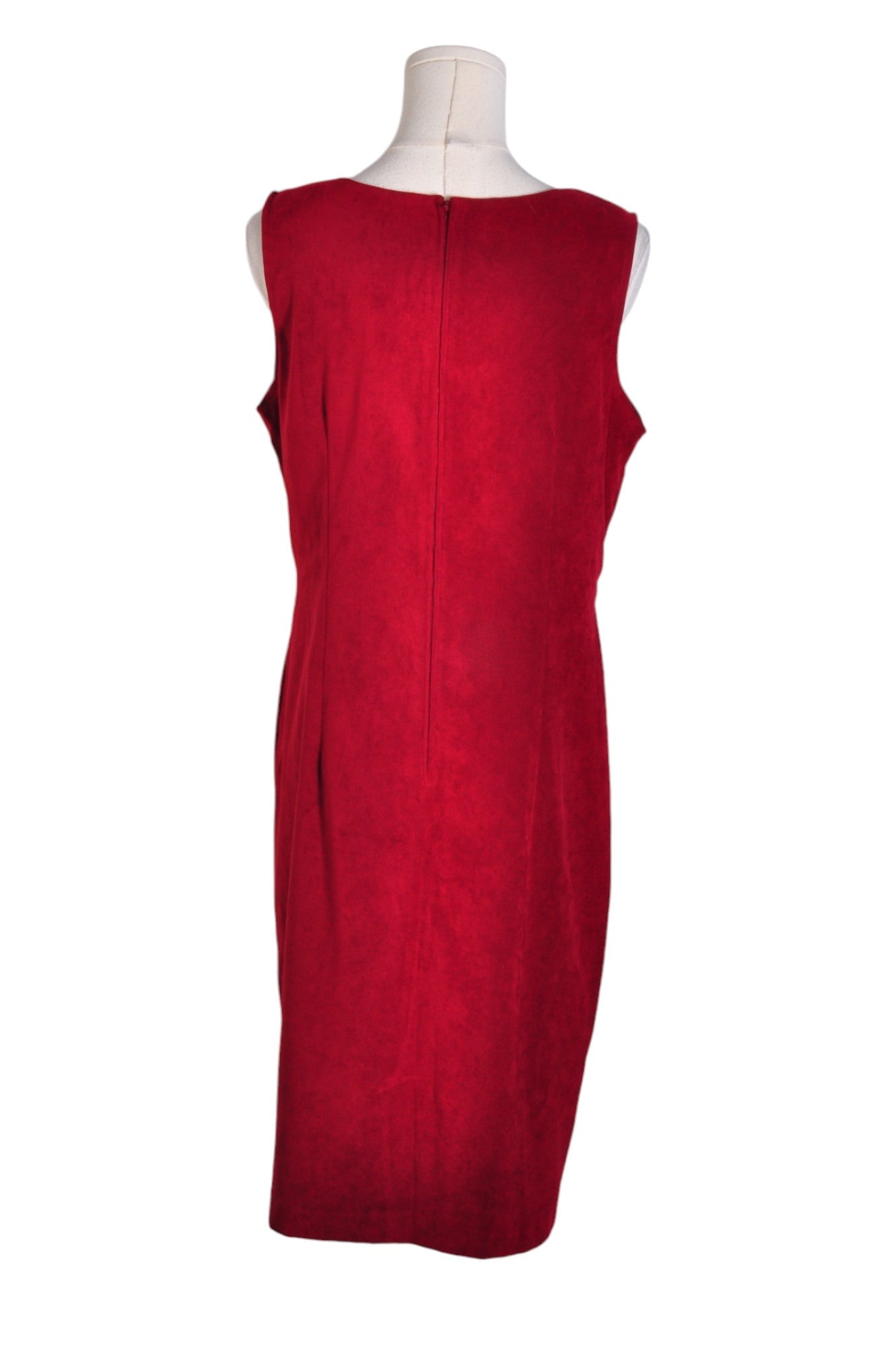 LINDOR Stylish Red Regular-Fit Women's Sheath Dress - Size S