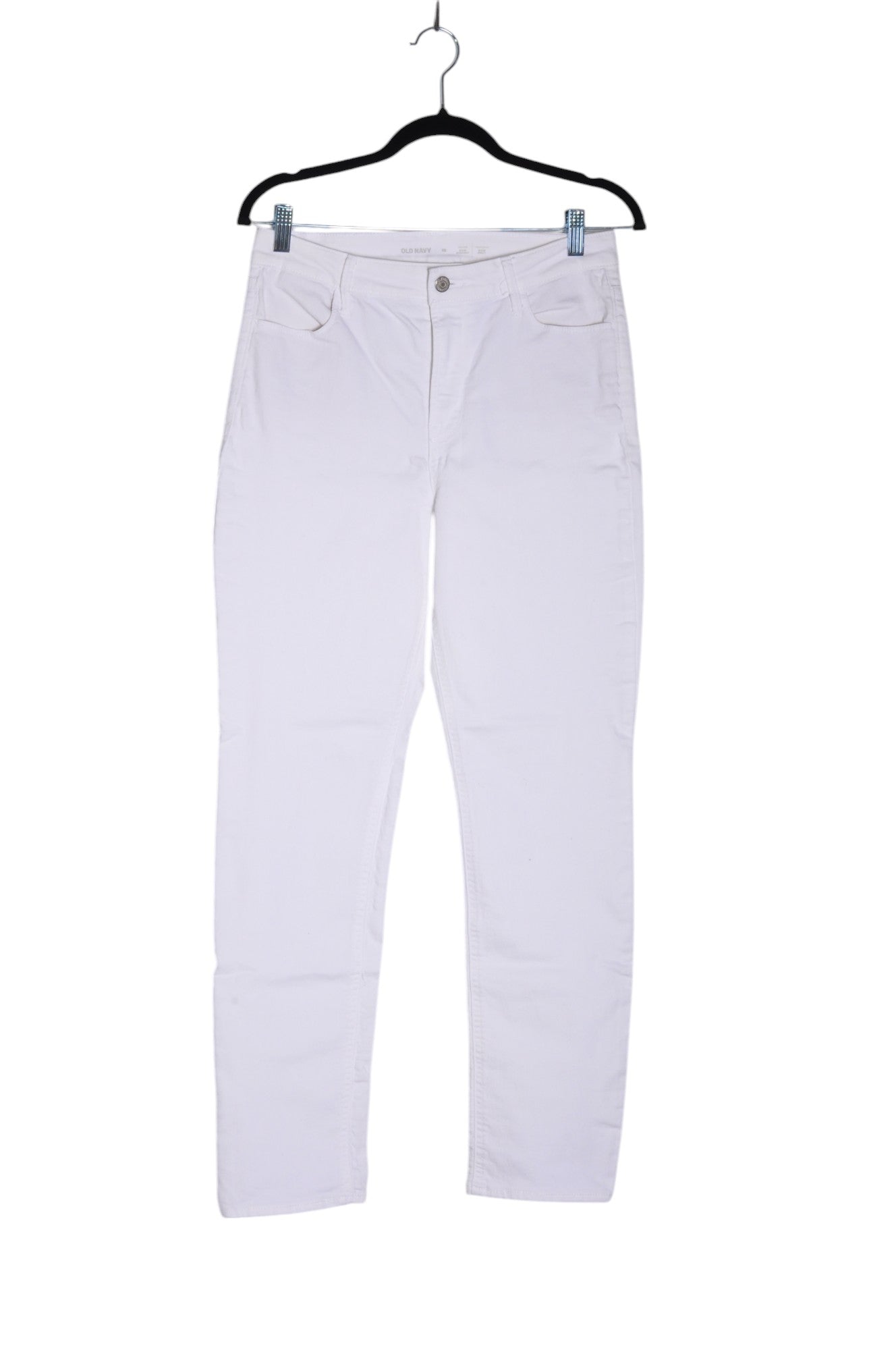 Stylish OLD NAVY Women's Regular Fit White Work Pants - Size 10
