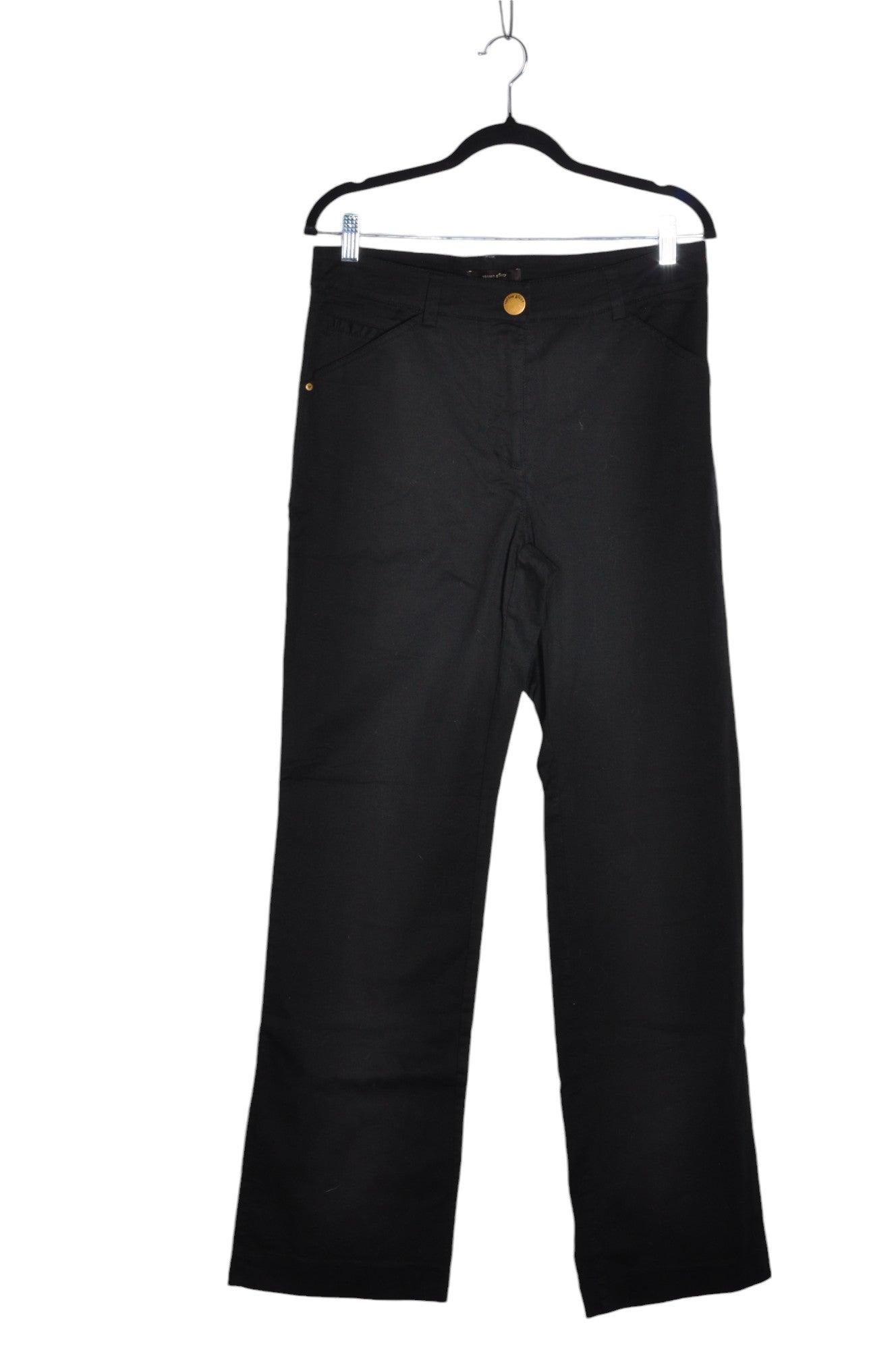 Stylish COTTON GINNY Women's Black Regular-Fit Straight-Legged Jeans - Size 11